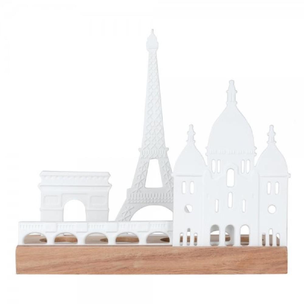 Räder Windlicht Design Lichtobjekt Stadtsilhouette Paris Weiß günstig online kaufen