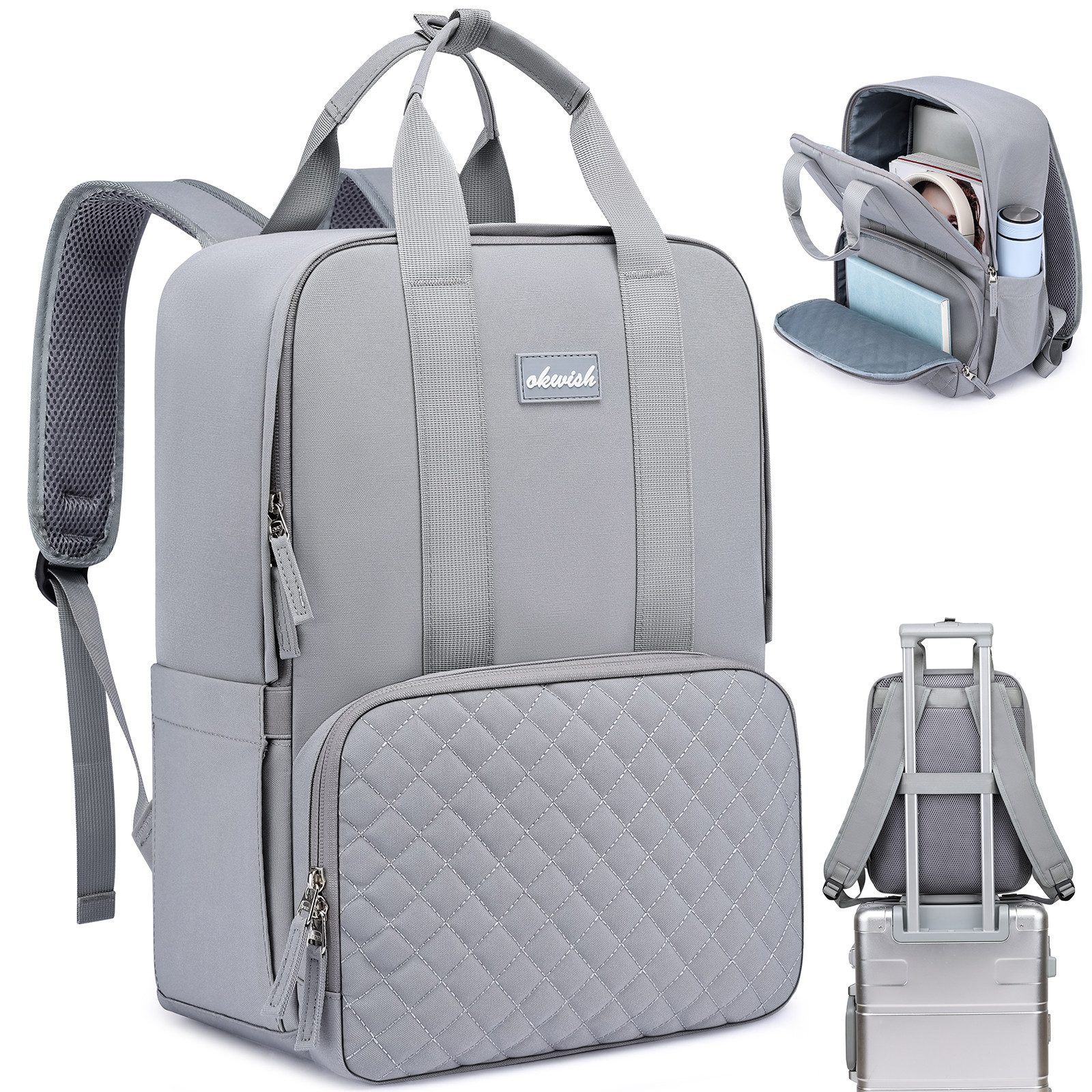 OKWISH Laptoprucksack Rucksäcke Schulrucksack Reiserucksack (Großzügiger günstig online kaufen
