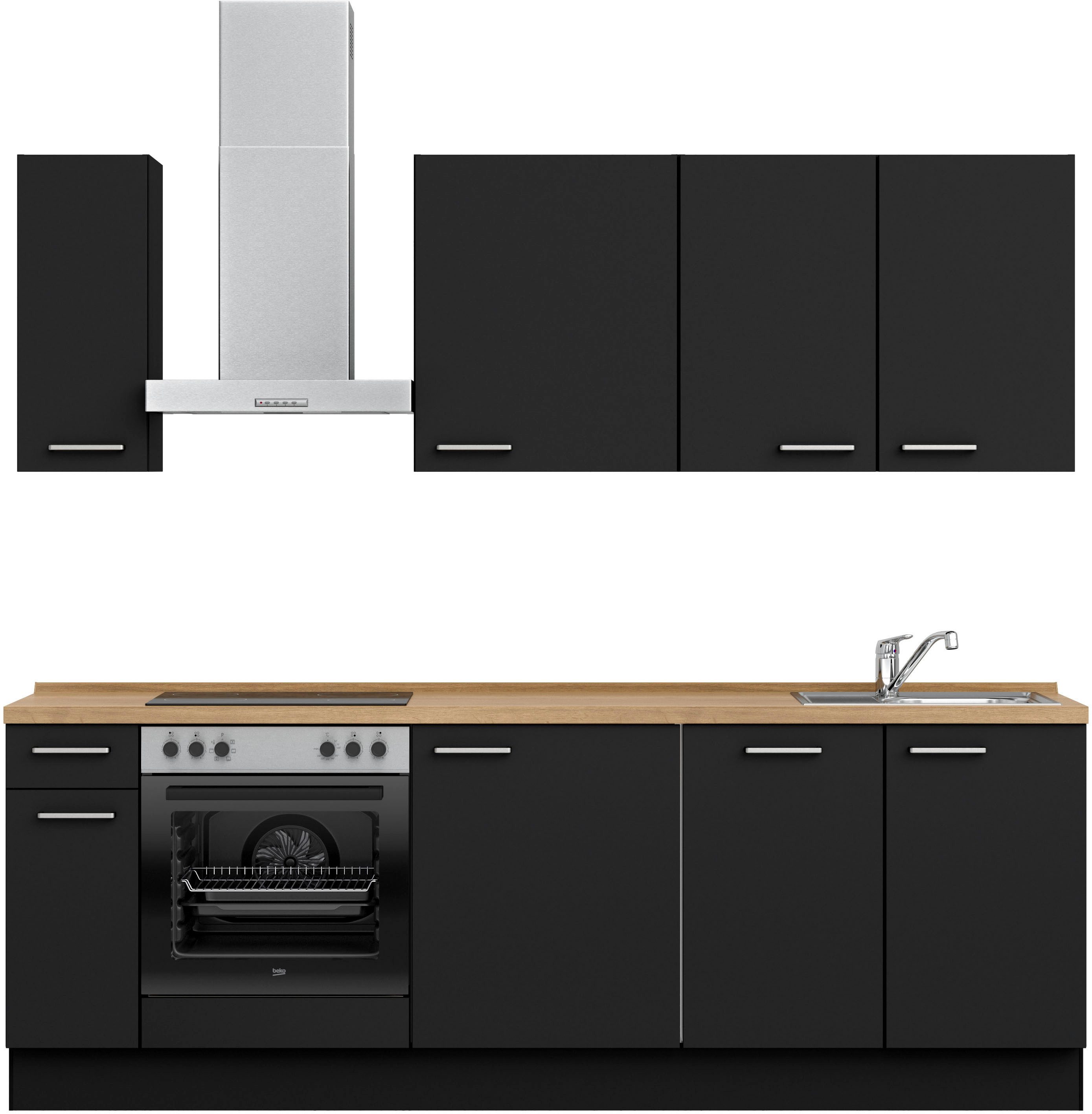 nobilia Küchenzeile ""Touch I"" vormontiert, Ausrichtung wählbar, Breite 24 günstig online kaufen