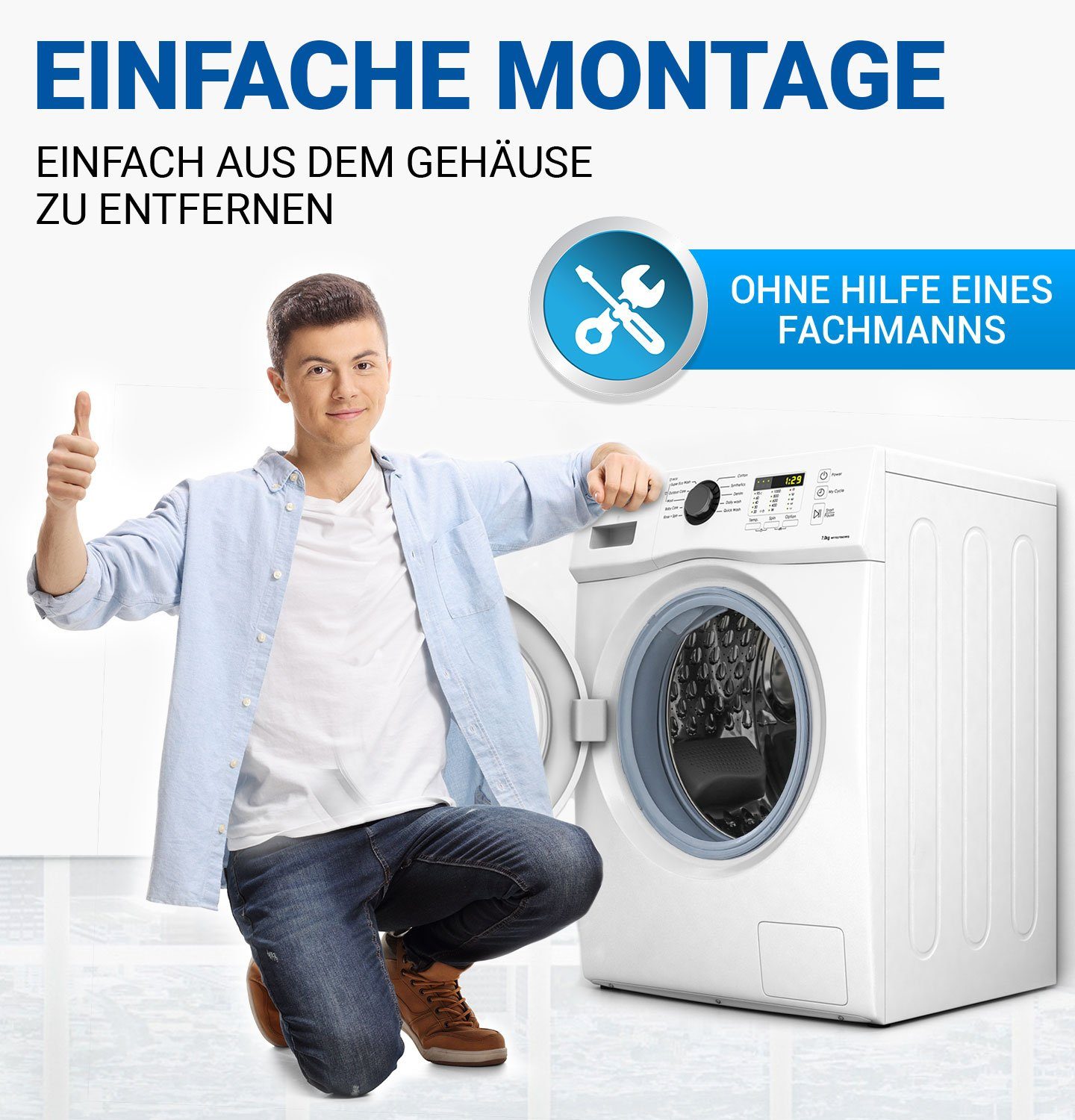 6816000, Miele für Türmanschette Waschmaschine Dichtring für Ersatz VIOKS Frontlader