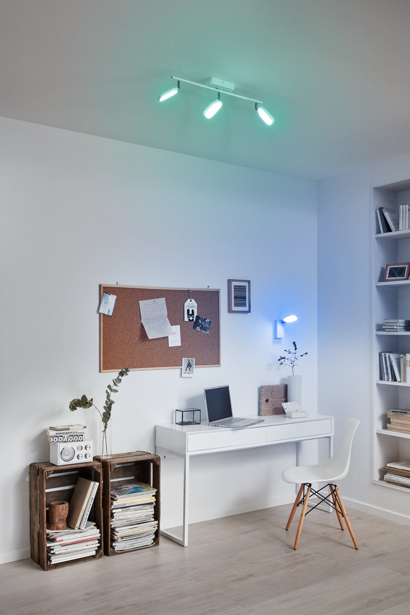 EGLO LED Deckenspot Palombare-c, Leuchtmittel inklusive, Smart Home Deckenlampe, Spots mit RGB, dimmbar
