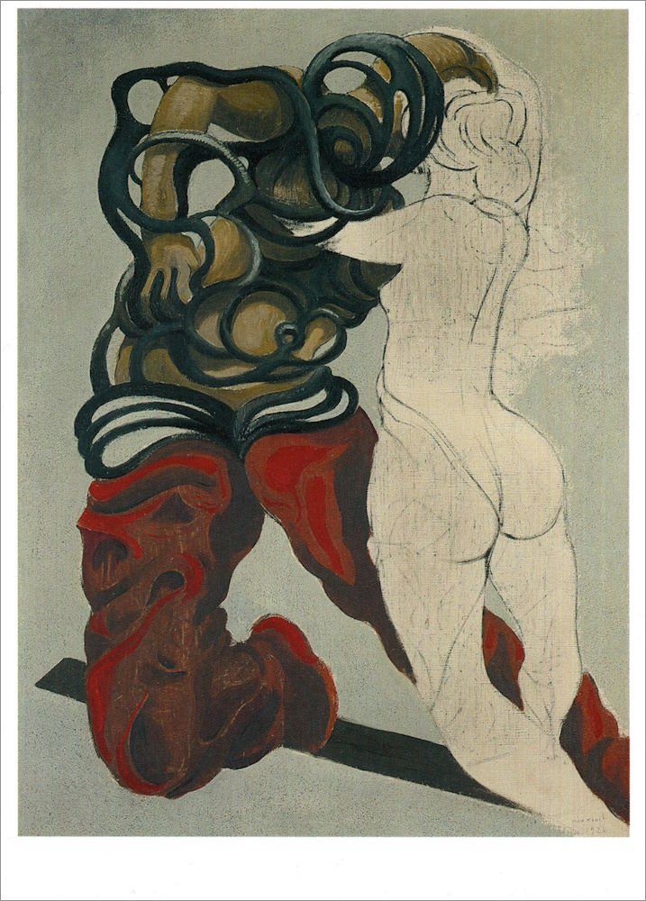 Postkarte Kunstkarte Max Ernst "La camagnole de l'amour"