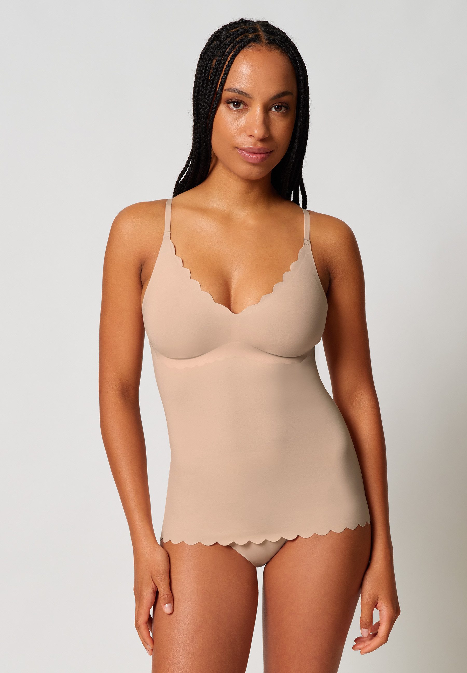 SKINY BH-Hemd Sensation tiefer V-Ausschnitt, schmale Träger, herausnehmbare Pads