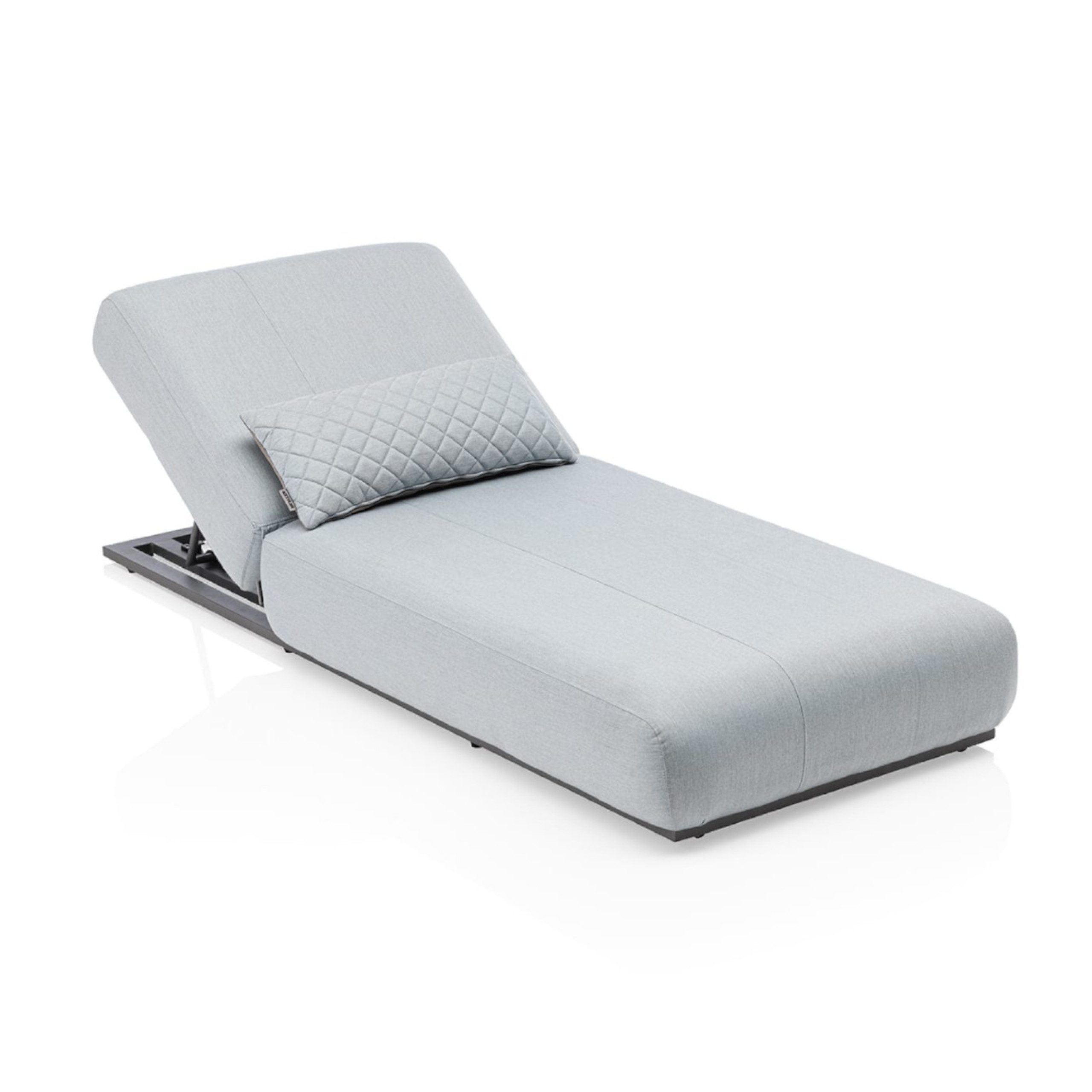 KETTLER Loungesofa Kettler Sonnenliege Daybed EGO anthrazit/natte linen Aluminium