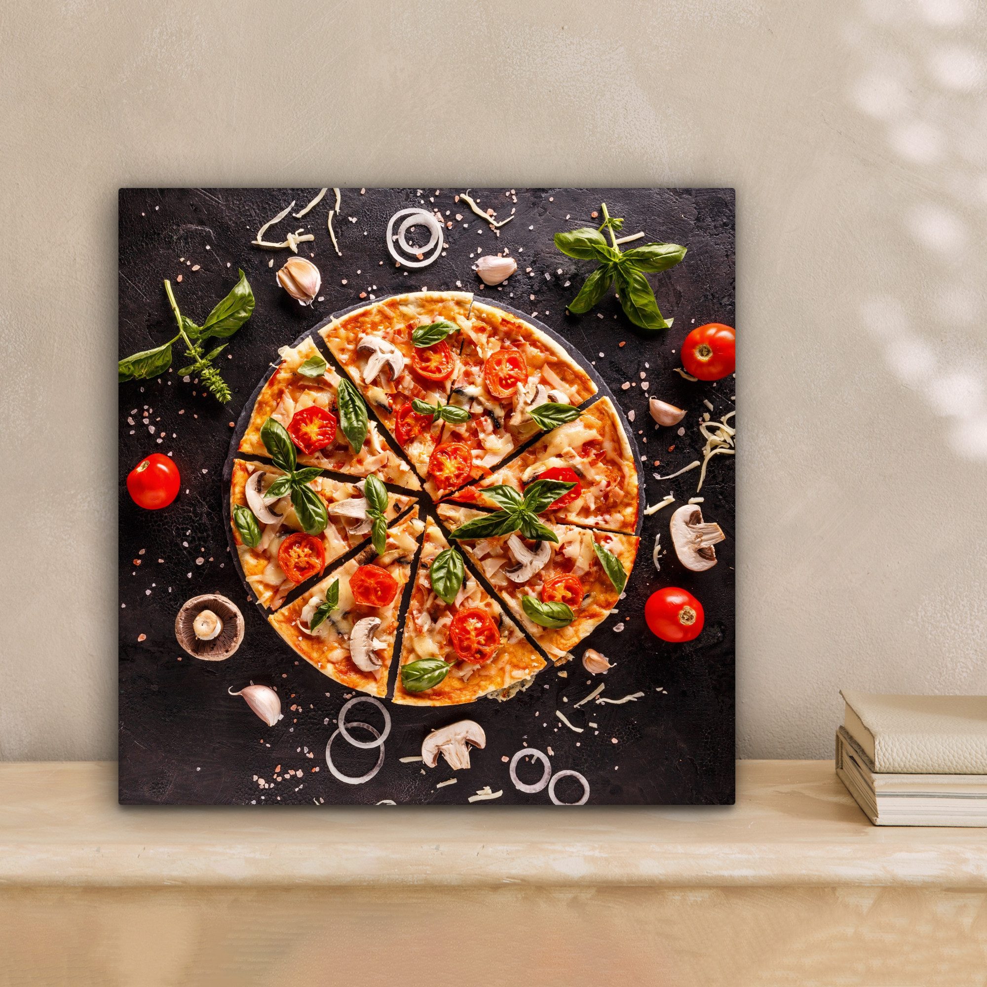 OneMillionCanvasses® Leinwandbild Pizza - Gemüse - günstig online kaufen