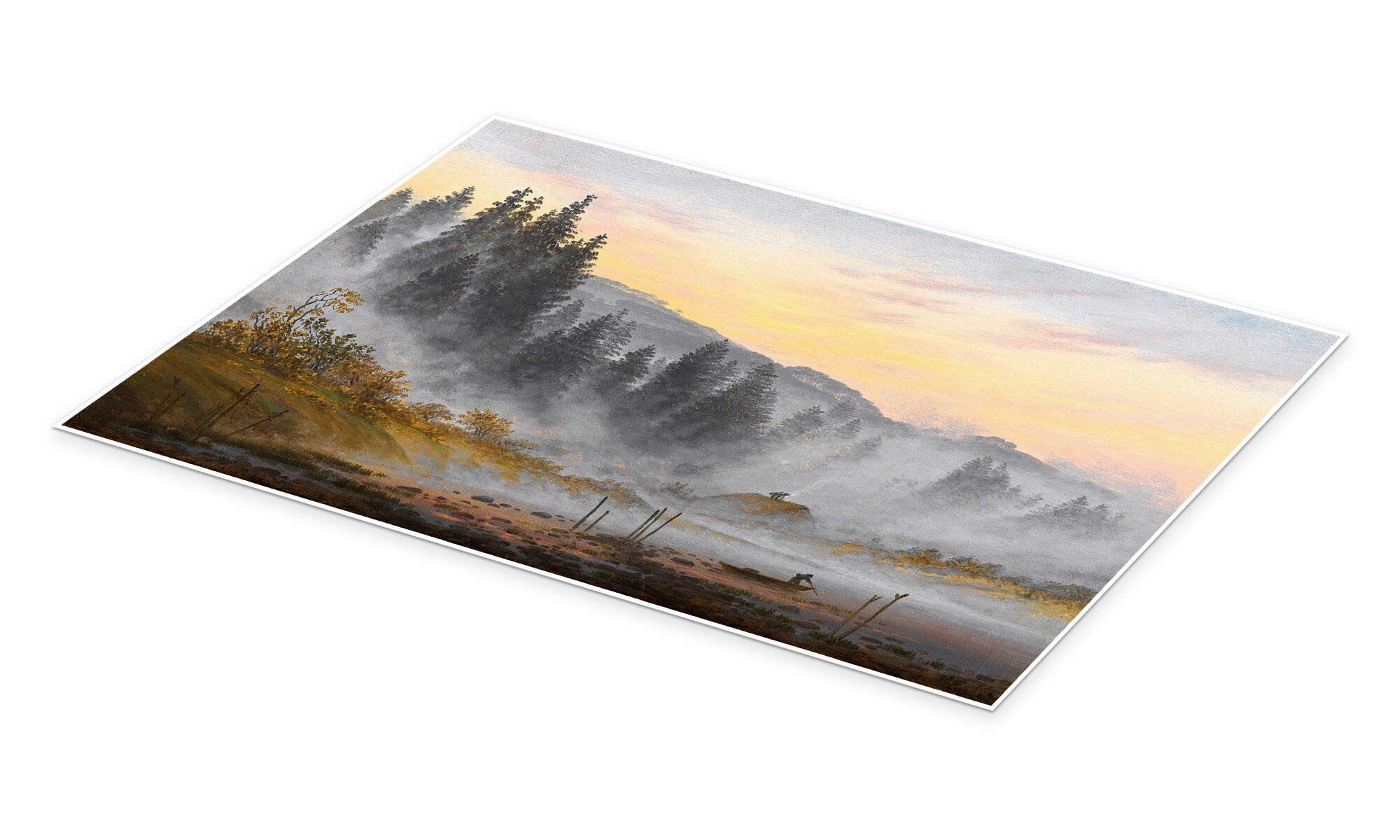Posterlounge Wandbild Der Morgen, Caspar David Friedrich, erhältlich als Po günstig online kaufen