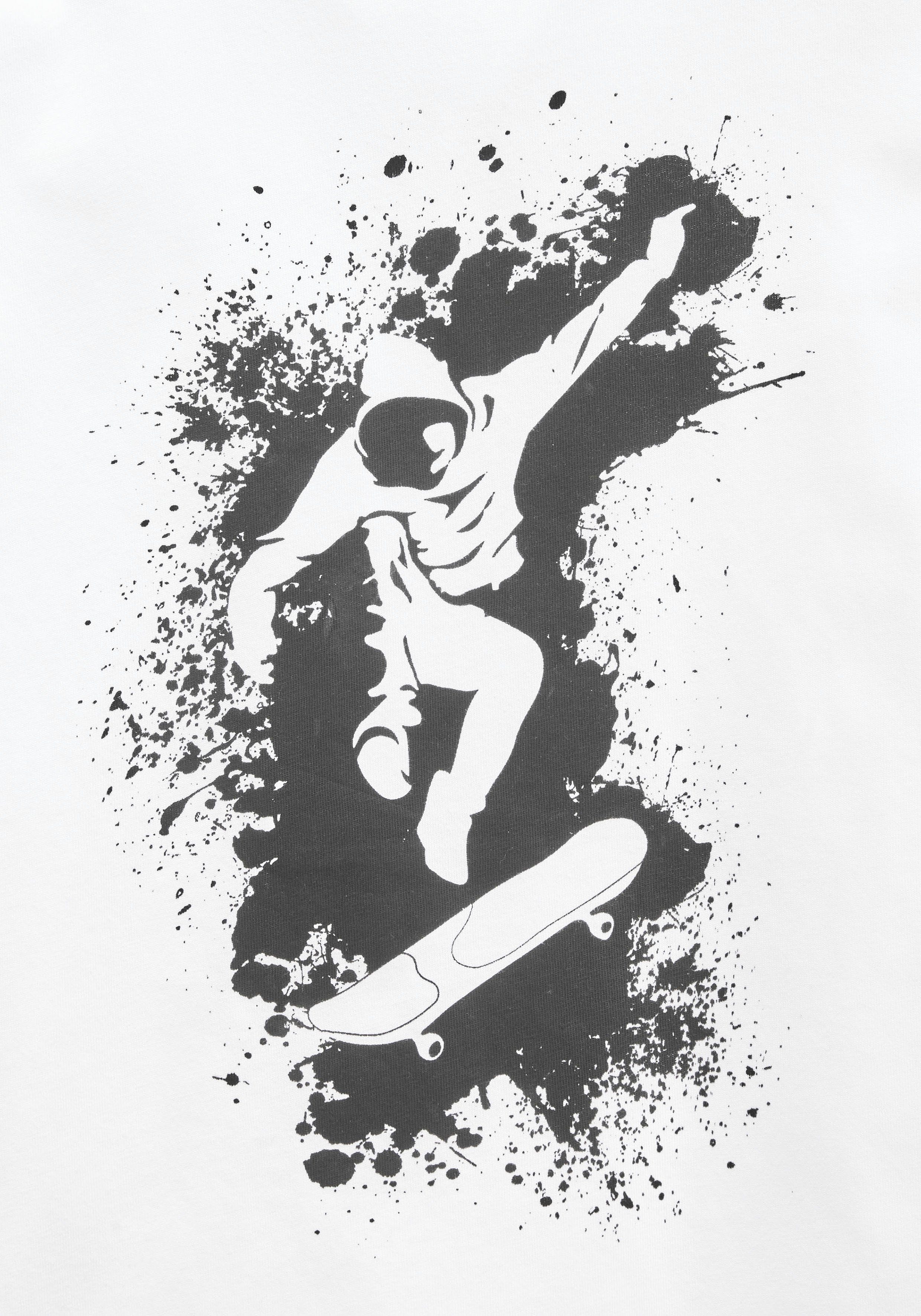 KIDSWORLD T-Shirt Mit coolem SKATER-Print Kurzarm, Basic-Passform, bedruckt, Rundhalsausschnitt