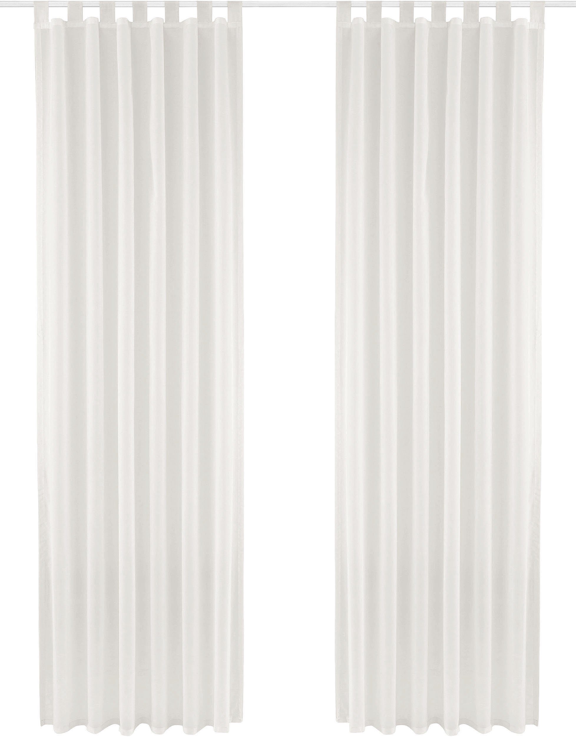 my home Gardine XANA mit Ösen, Kräuselband oder Schlaufen (1 St), Schlaufen günstig online kaufen