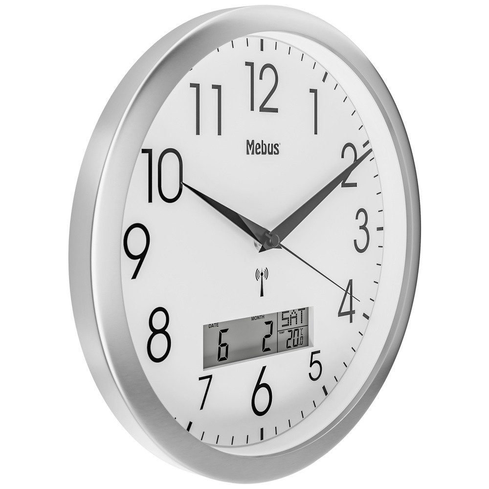 Mebus Wanduhr Mebus 19422 Funk Wanduhr günstig online kaufen