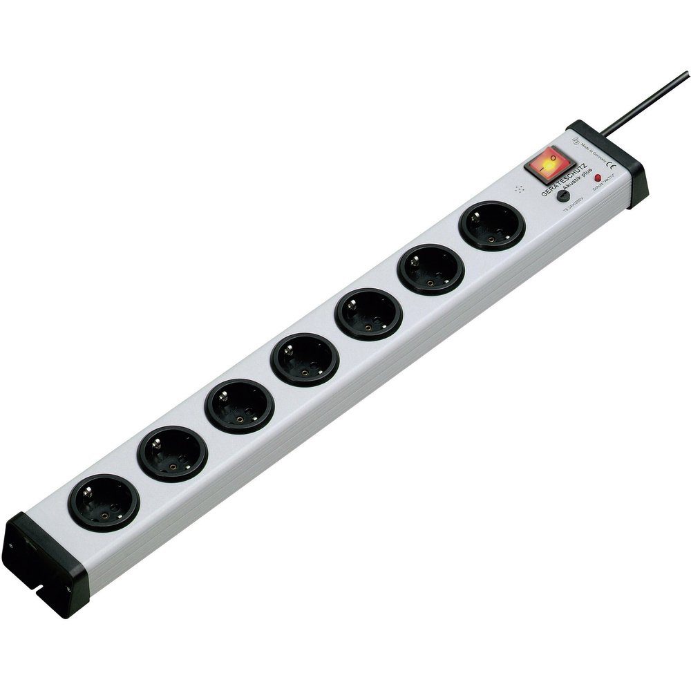 Ehmann Ehmann 0206x00072301 Überspannungsschutz-Steckdosenleiste 7fach Grau S Steckdosenleiste (Kabellänge 1.50 m)