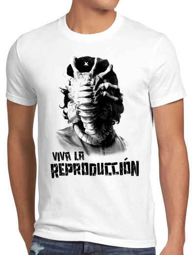 style3 Print-Shirt Herren T-Shirt Viva Facehugger alien che guevara revolution kuba xenomorph kino