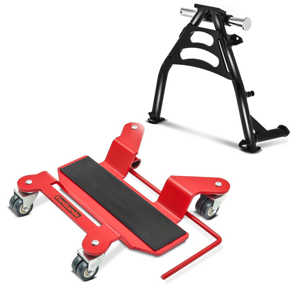 Motorradheber Set Hauptständer + Rangierhilfe S3