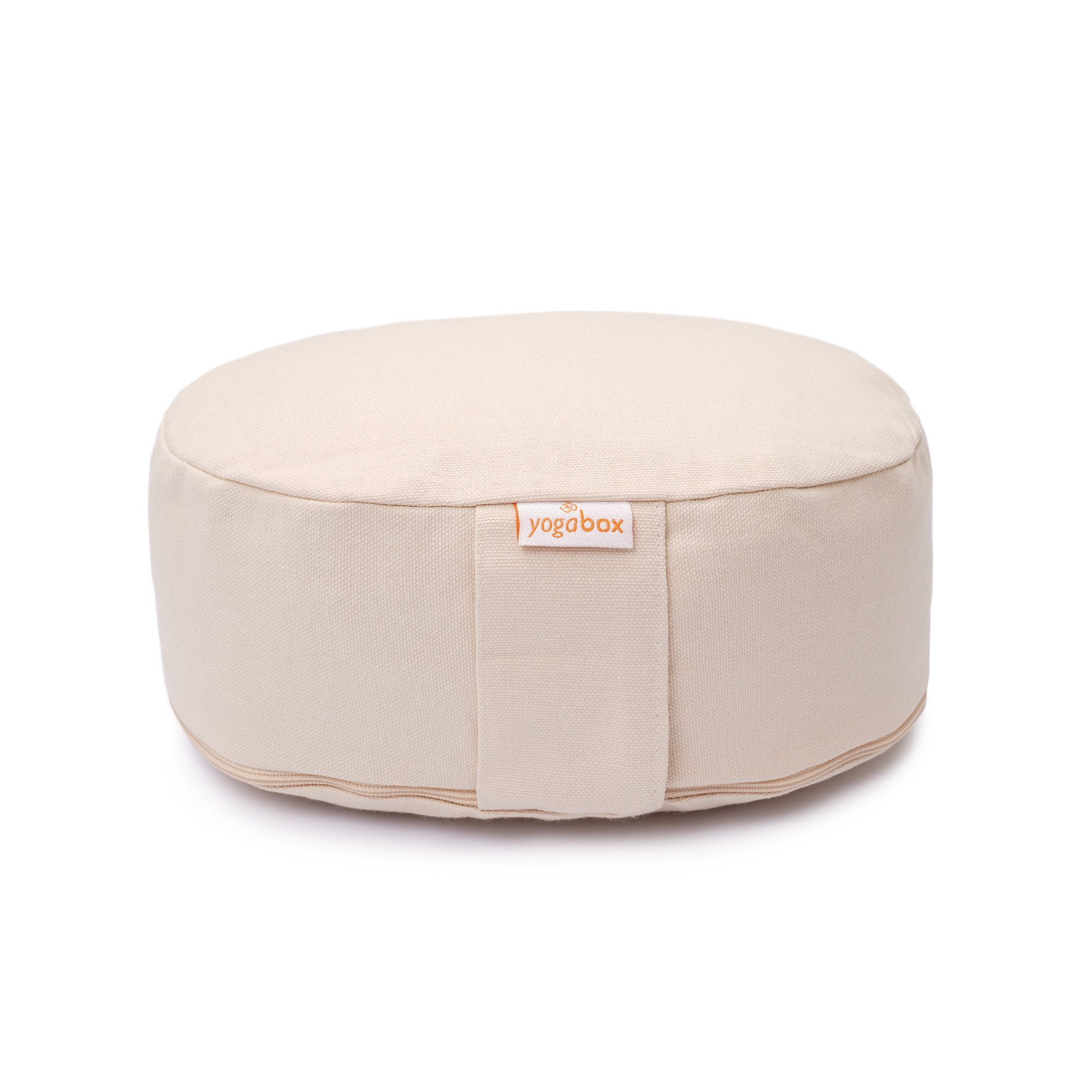 yogabox Yogakissen Yogilino® Reise Meditationskissen mini oval BASIC, robust, anpassbare Füllmenge