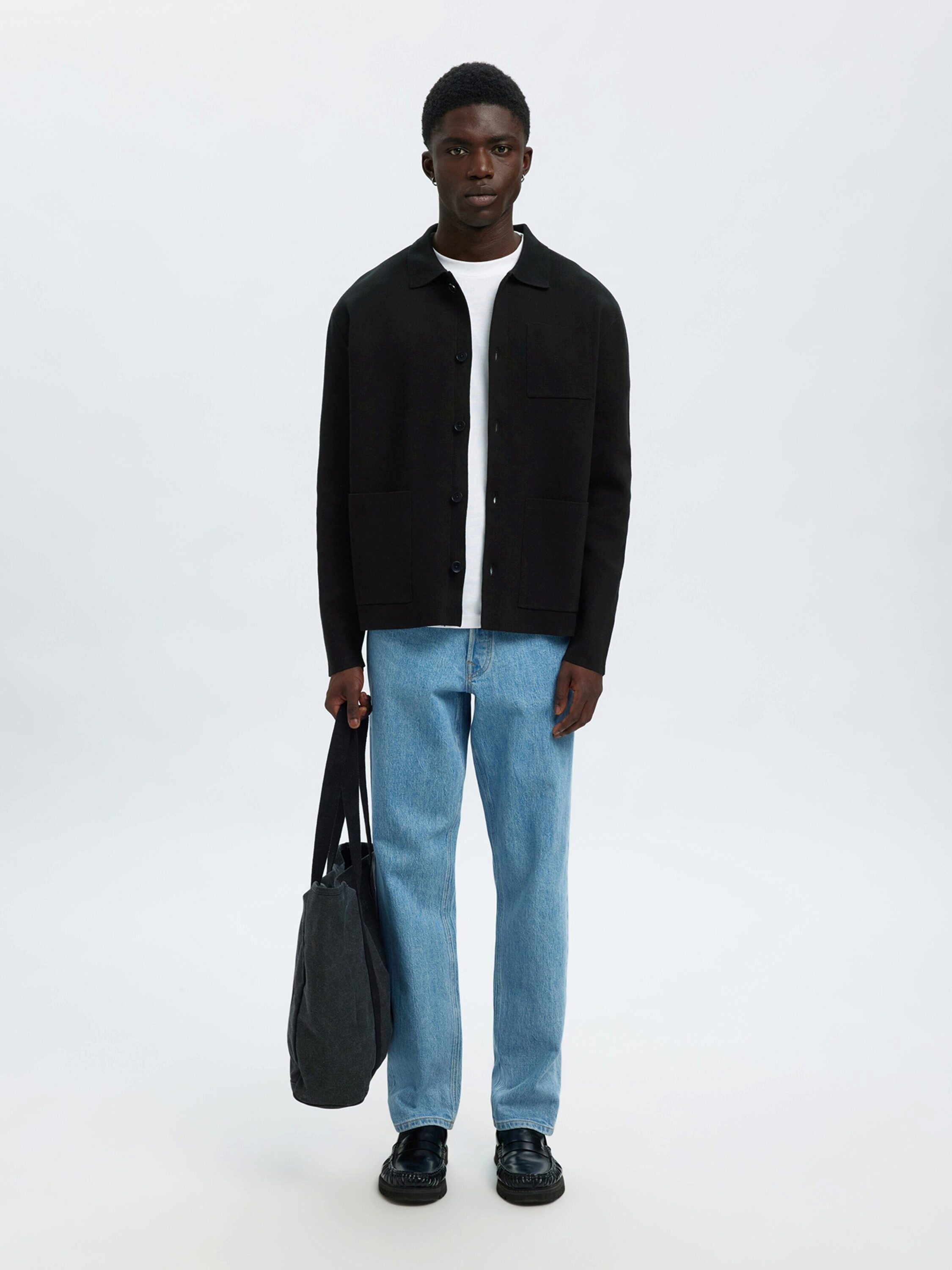 Selected Strickjacke SLHMIKE (1-tlg) Plain/ohne Details