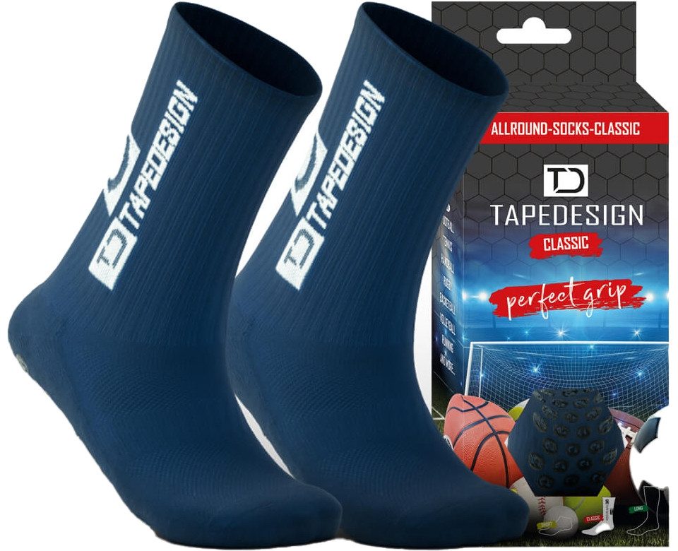 Tapedesign Sportsocken Tapedesign Fussballsocken Allround Classic Grip
