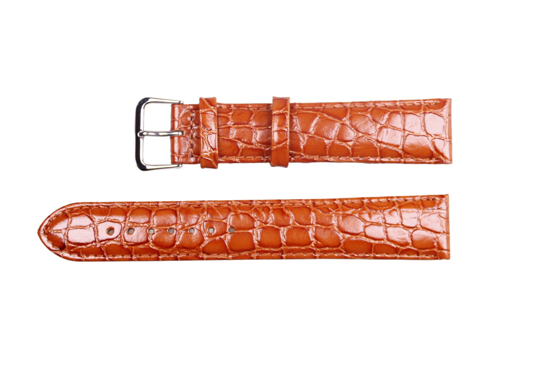 Eichmüller Uhrenring Uhrenband aus Leder in Hellbraun 18 mm, (2-tlg), Echt Leder