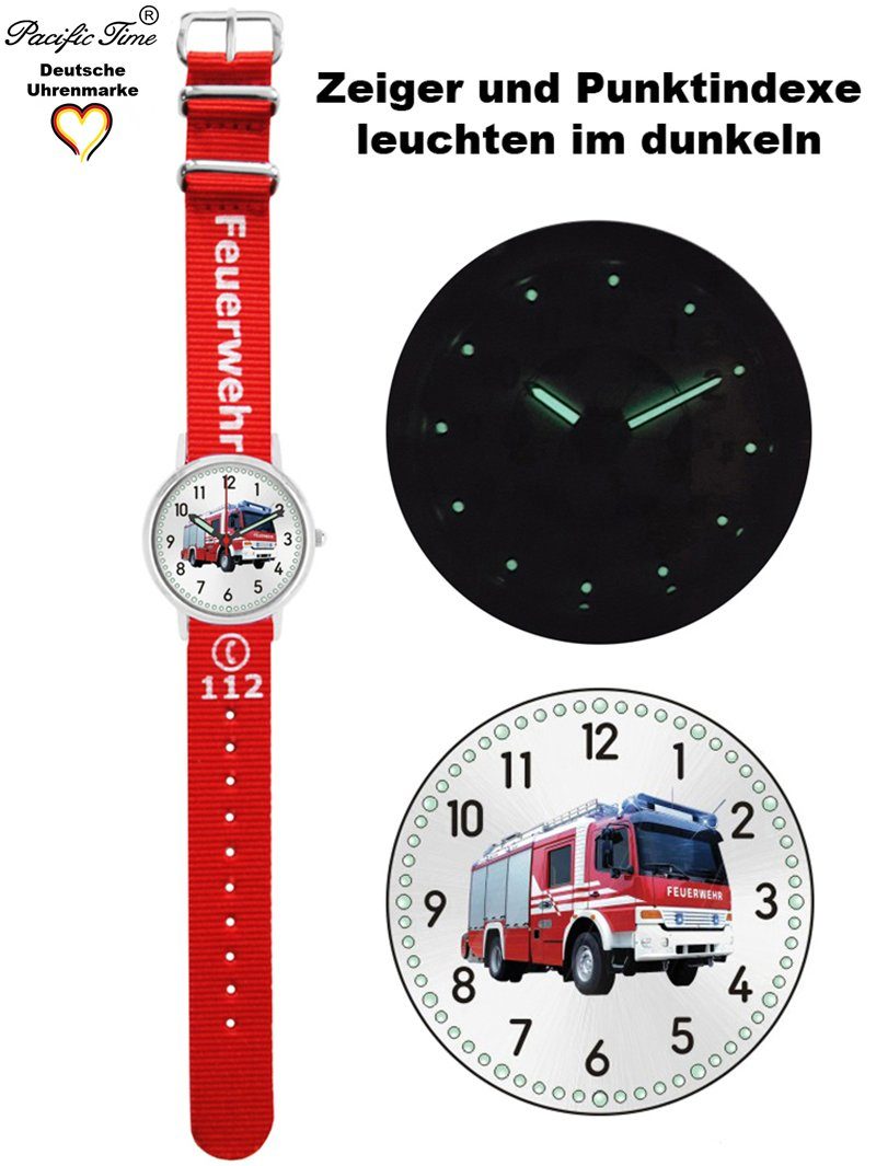 Pacific Time Quarzuhr Kinder Armbanduhr Feuerwehr Wechselarmband, Mix und Match Design - Gratis Versand – Bild 2 von 5