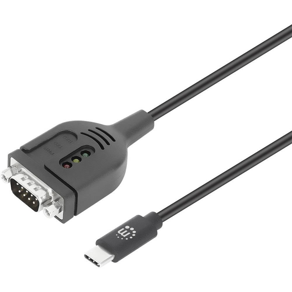 MANHATTAN Seriell Adapterkabel [1x USB-C® Stecker - 1x Seriell (9pol)] 100 cm Computer-Adapter