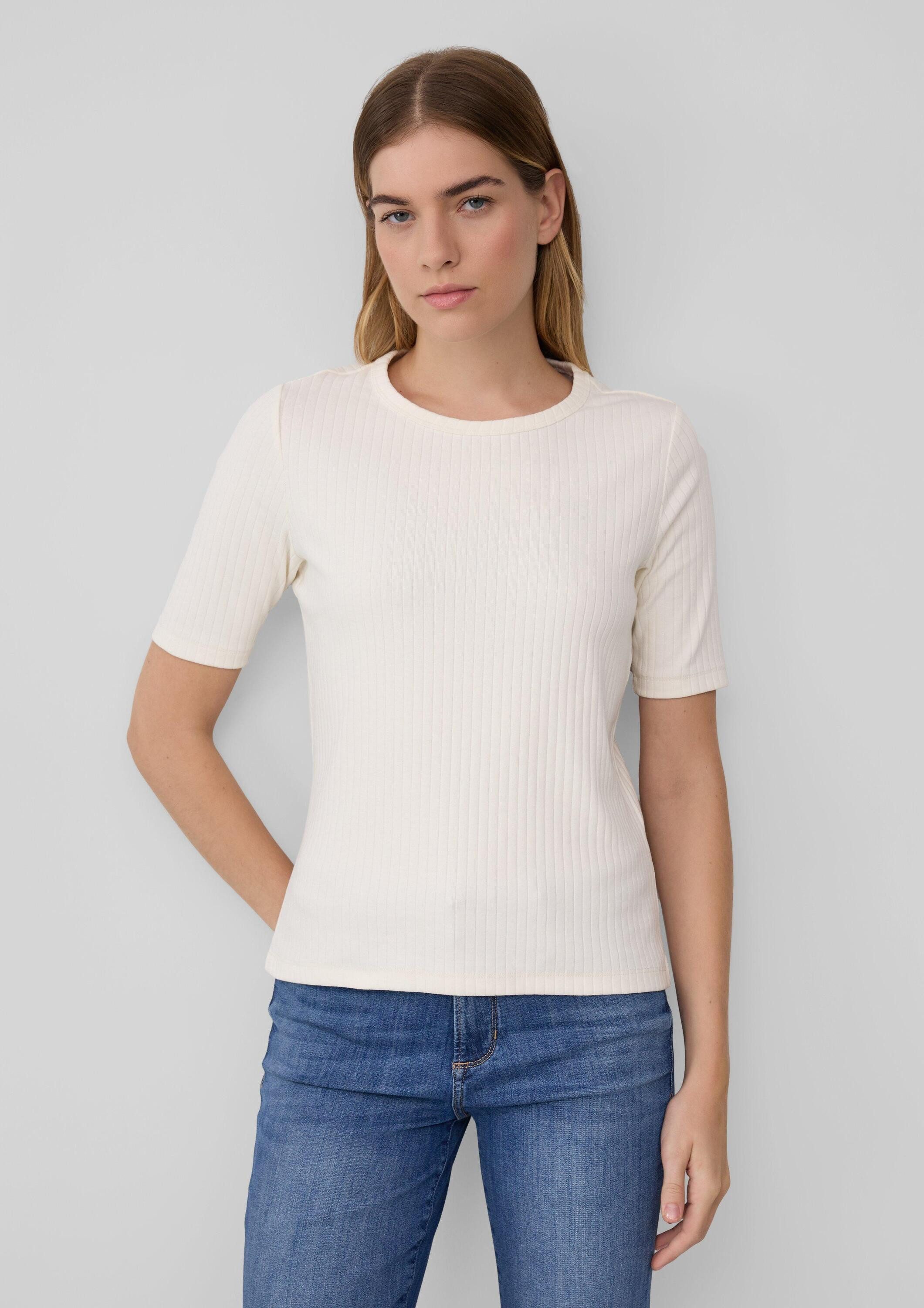 s.Oliver Kurzarmshirt T-Shirt Geripptes Jerseyshirt aus günstig online kaufen