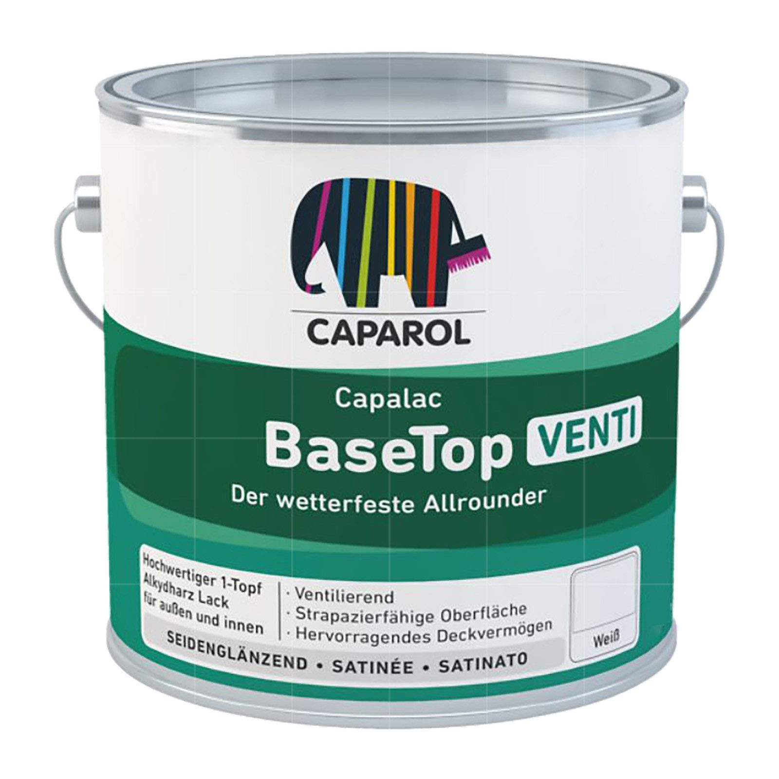Caparol Lack Capalac Basetop Venti - 0.75 Ltr (Weiss)