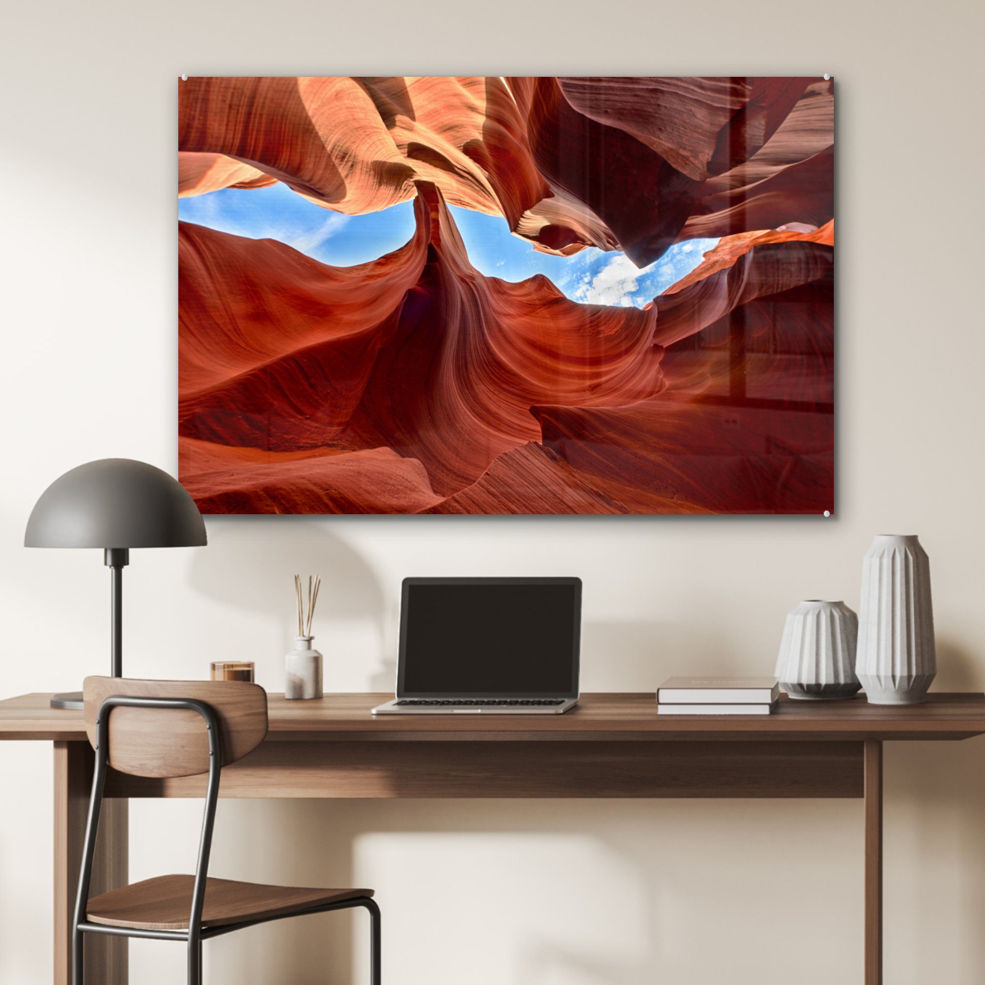 Felswände Acrylglasbilder MuchoWow St), den Wohnzimmer Antelope USA, (1 & in des Acrylglasbild Canyon Schlafzimmer