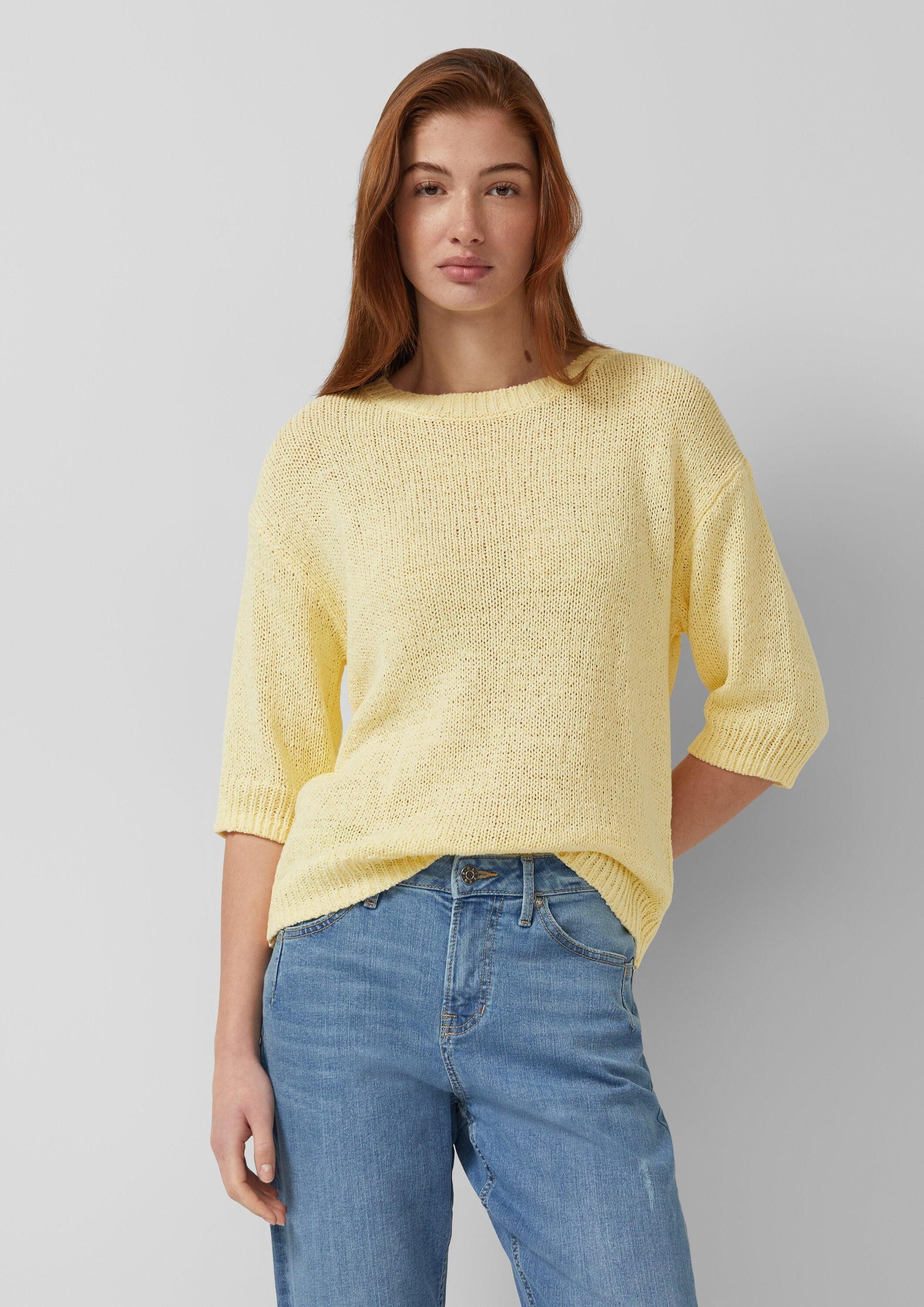 Kurzarmpullover Strickpullover