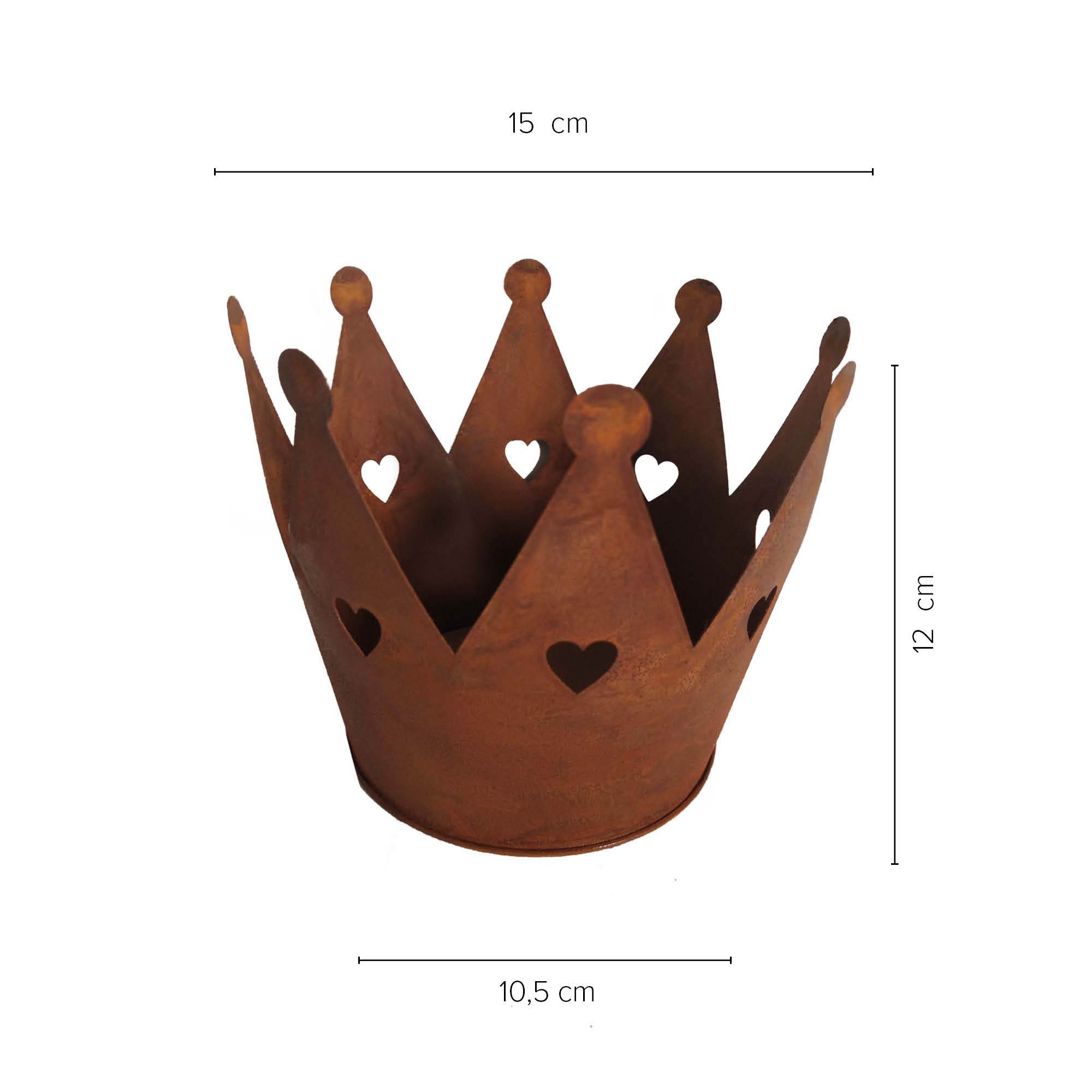 UNUS GARDEN Dekofigur Krone Zink Rost günstig online kaufen
