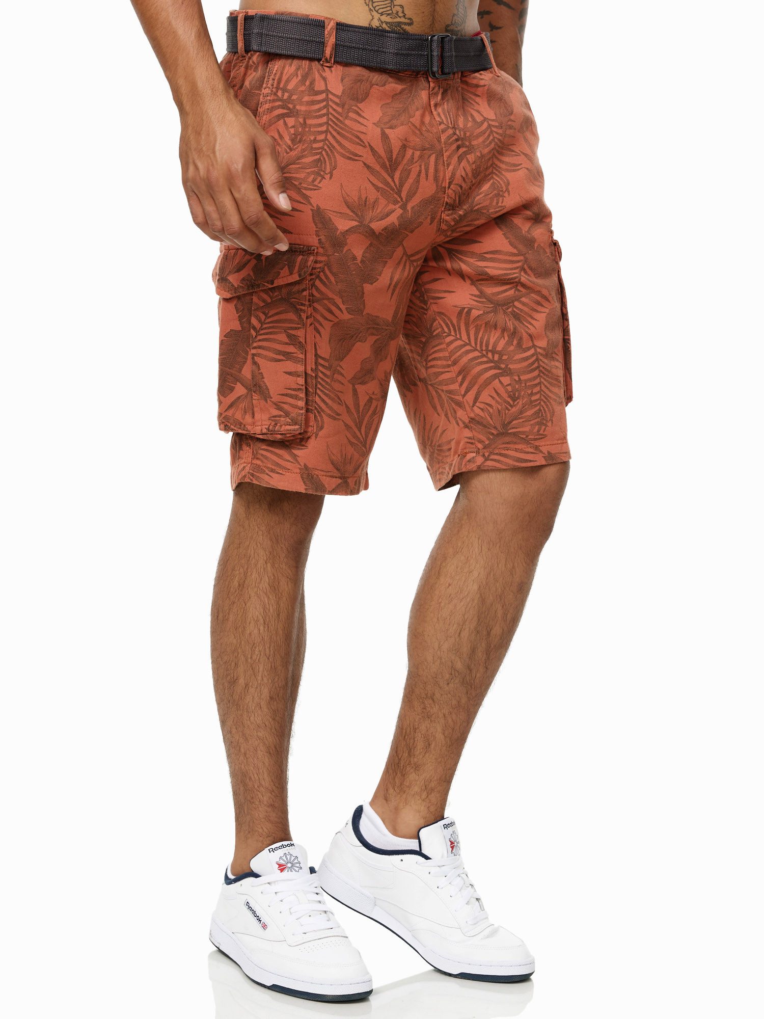 Tazzio Cargoshorts A201 Cargo Shorts inkl. abnehmbarem Gürtel
