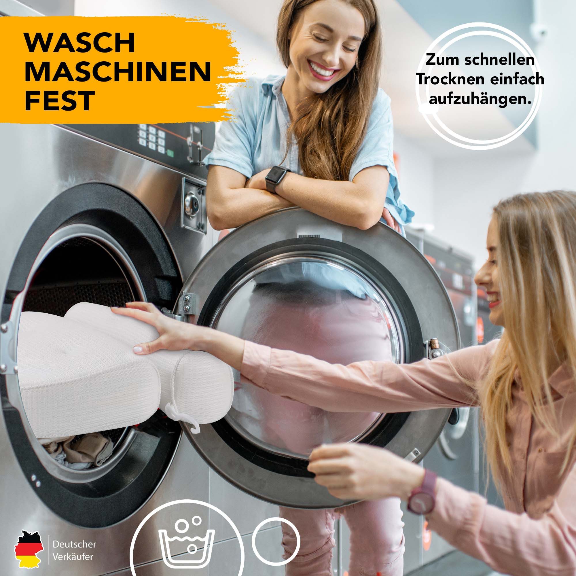 what the shop Badewannenkissen ergonomisch Rückenschonend-3D-Air-Mesh, Inkl. Badeschwamm&Wäschebeutel, 1-tlg., Qualitätsprodukt, ergonomisch geformt