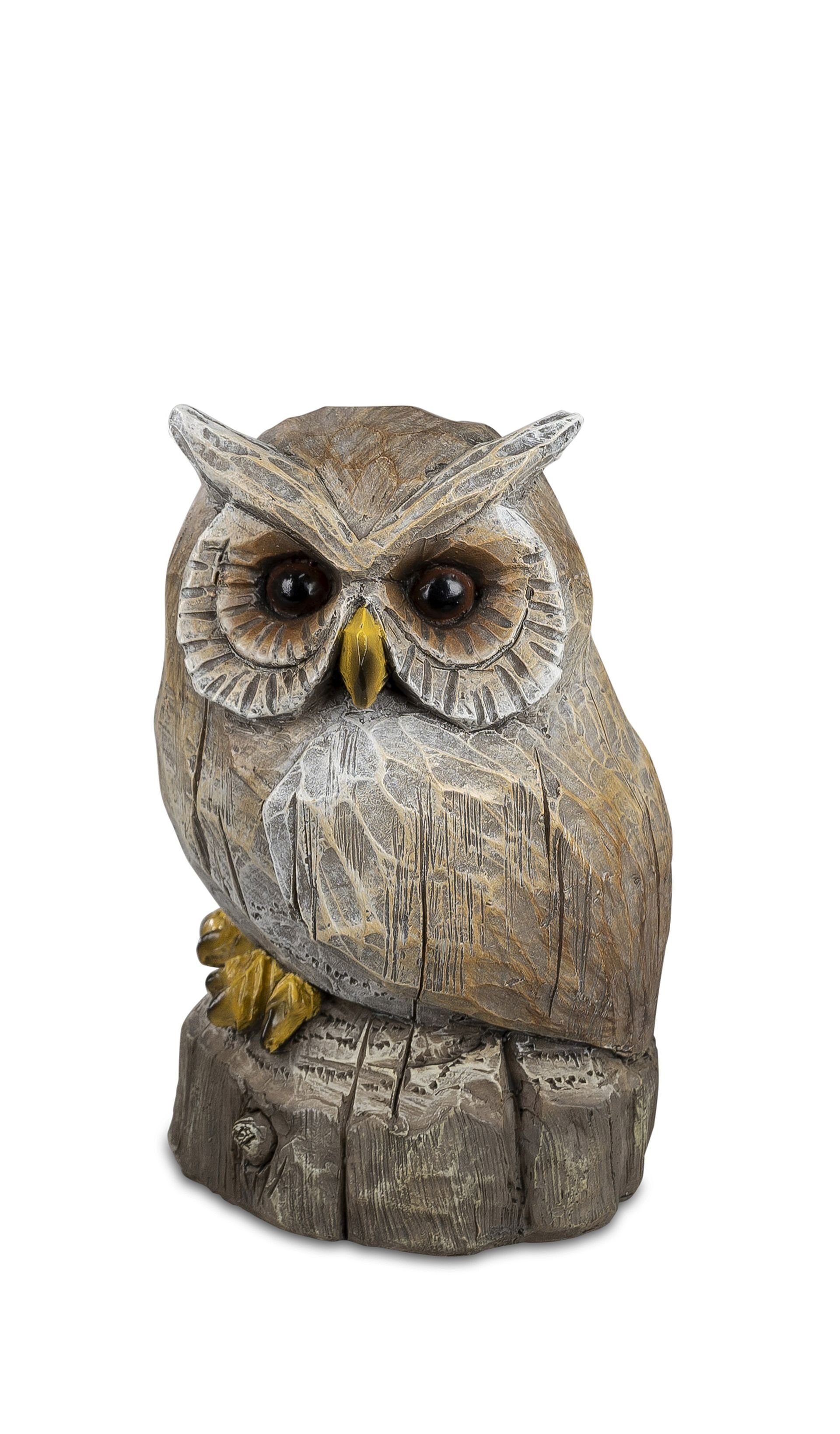 formano Gartenfigur Deko Eule in Holzoptik in zwei Größen wählbar, Kunstste günstig online kaufen