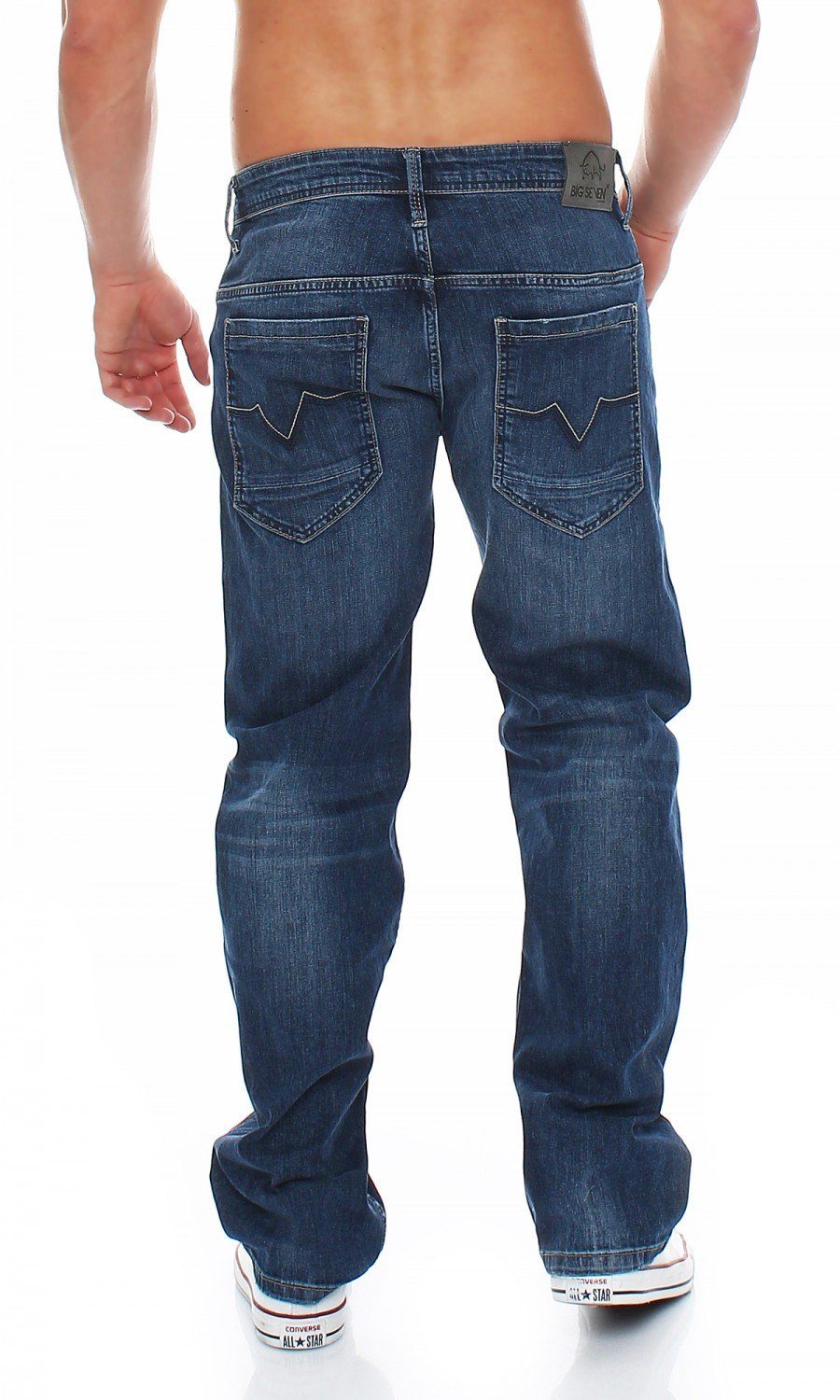 Seven Fit Morris Comfort Blue Herren Seven Big Comfort-fit-Jeans Jeans Big Sapphire Hose