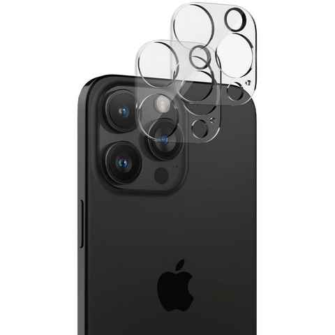 CoolGadget Schutzfolie Kameraschutz Glas für Apple iPhone 15 Pro Max, (Spar-Set 2in1, Staubgeschützt/Staubsicher), Schutzglas für Kamera-Linsen Panzerfolie für iPhone 15 Pro Max Folie