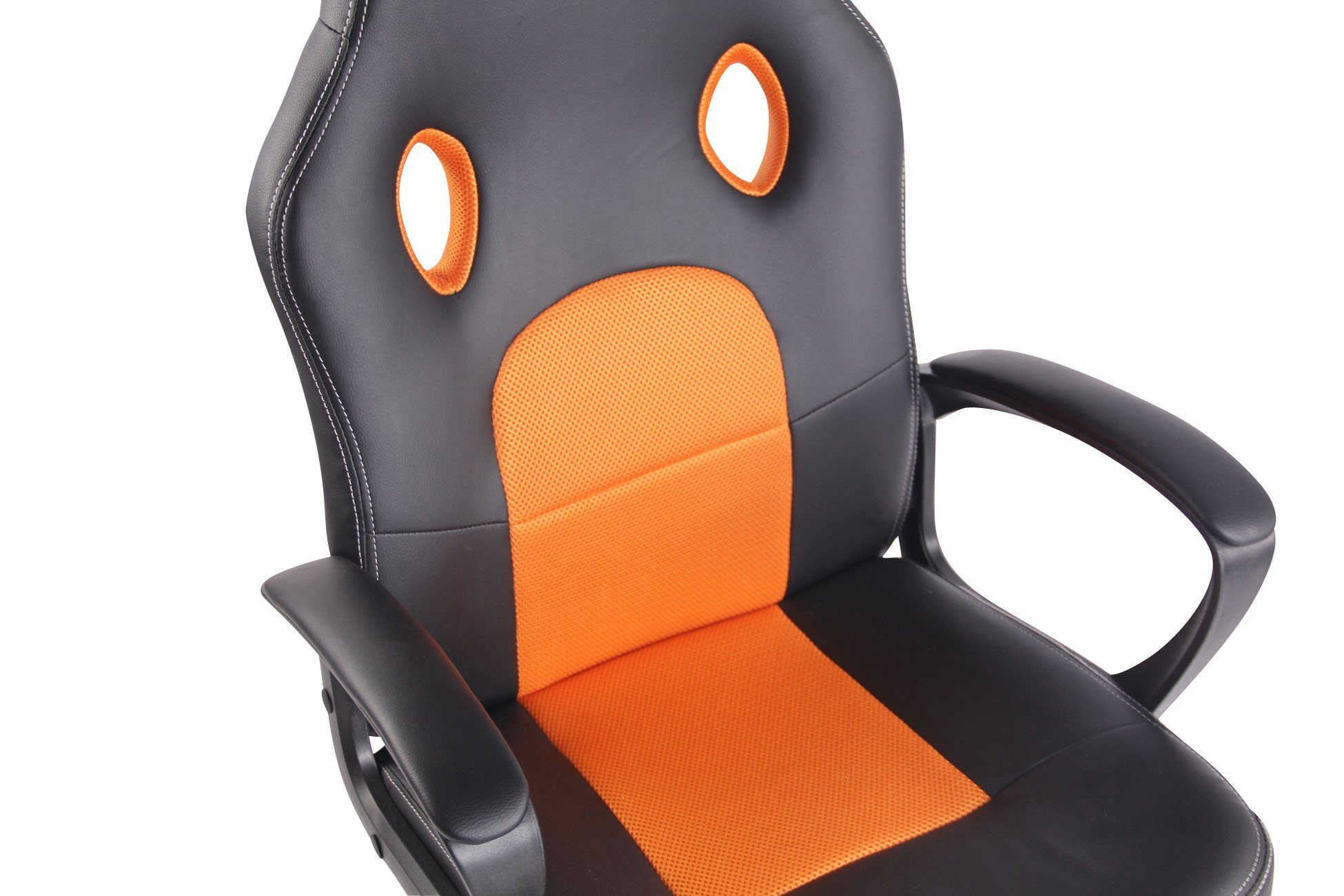 CLP Gaming Chair Elbing, höhenverstellbar schwarz/orange und drehbar