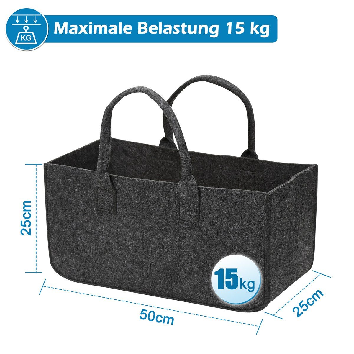 Clanmacy Allzweckkorb Filztasche Filzbox Aufbewahrungskorb Bücherbox günstig online kaufen