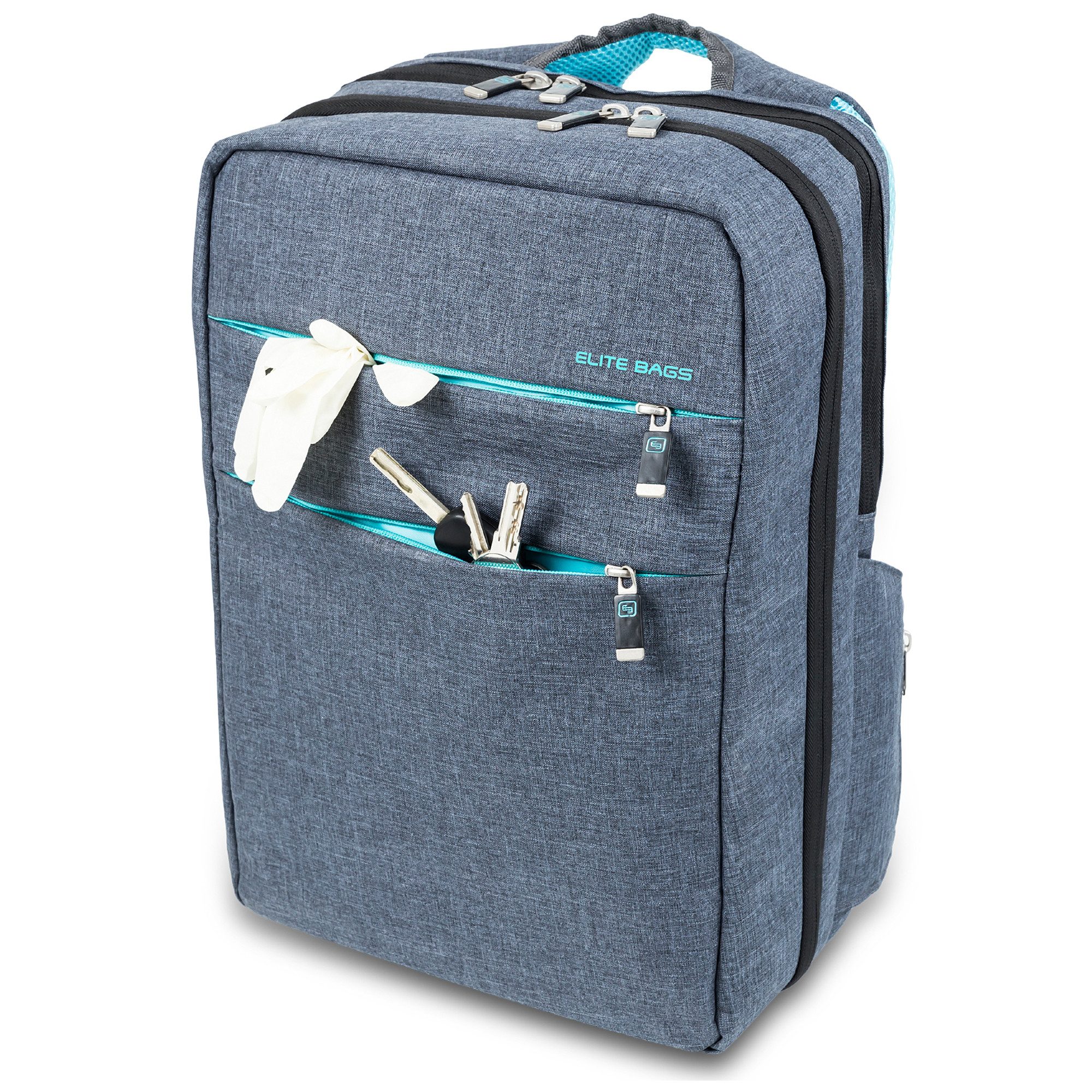 Elite Bags Arzttasche Elite Bags CITYS Pflegerucksack Grau 40 x 28 x 14 cm