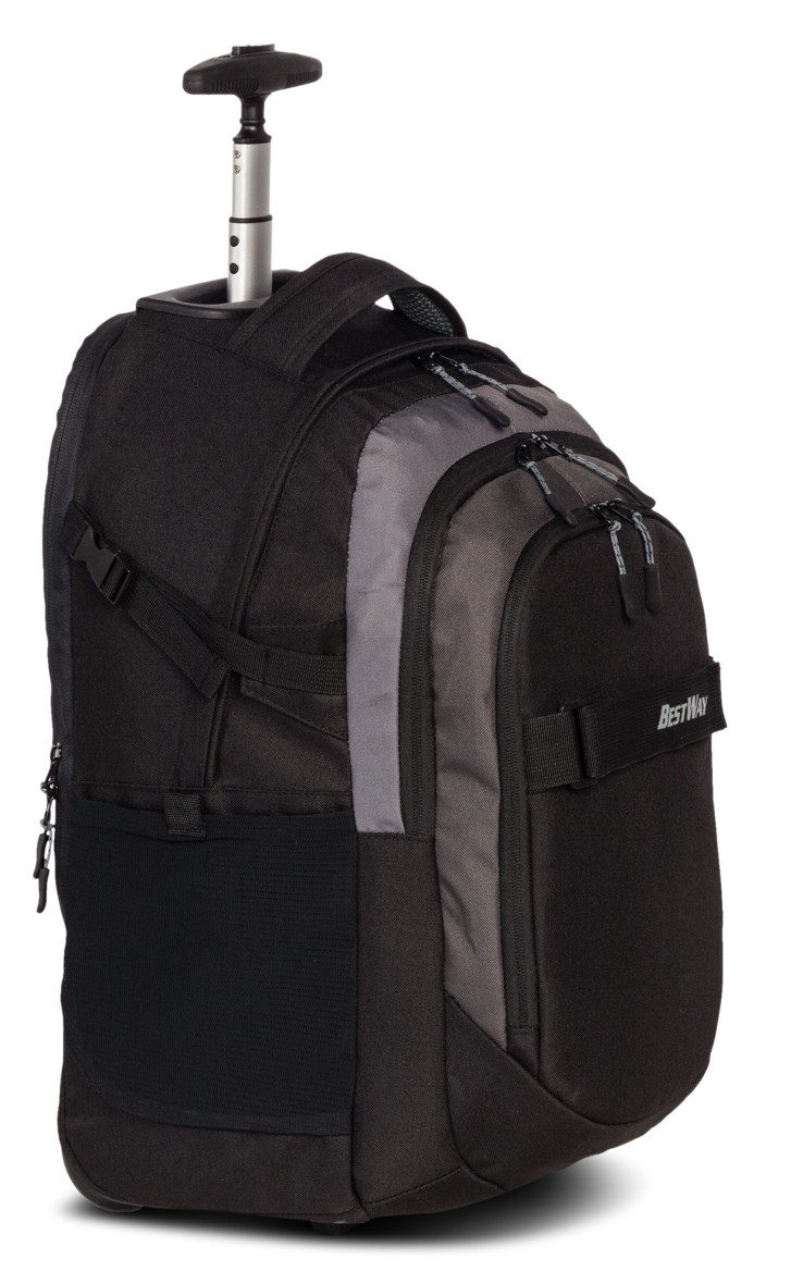 BESTWAY Freizeitrucksack BestWay Evolution Roller Rucksacktrolley 21 Liter schwarz zement