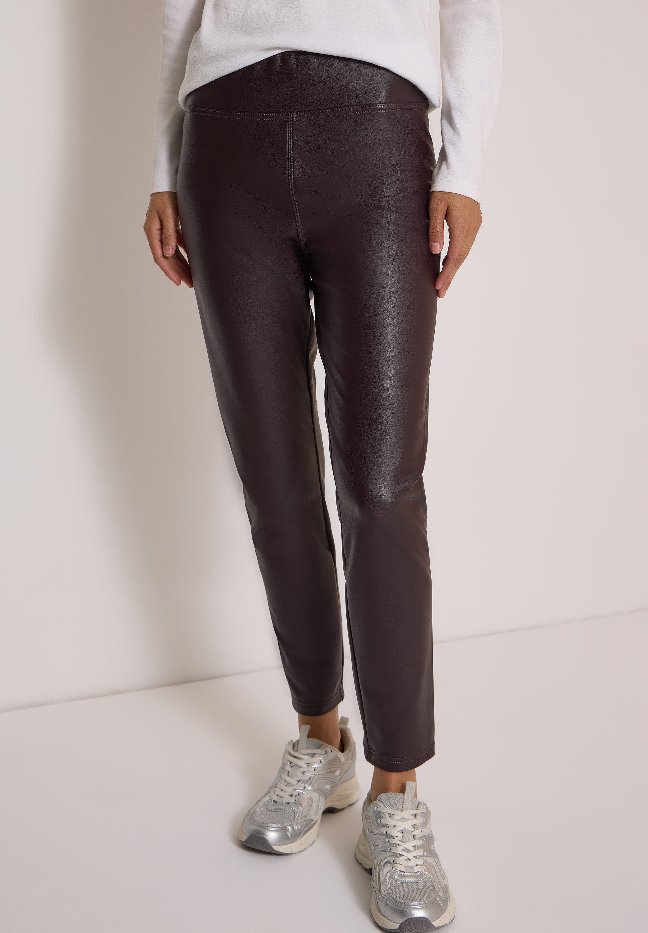 CECIL Leggings in Leder-Optik