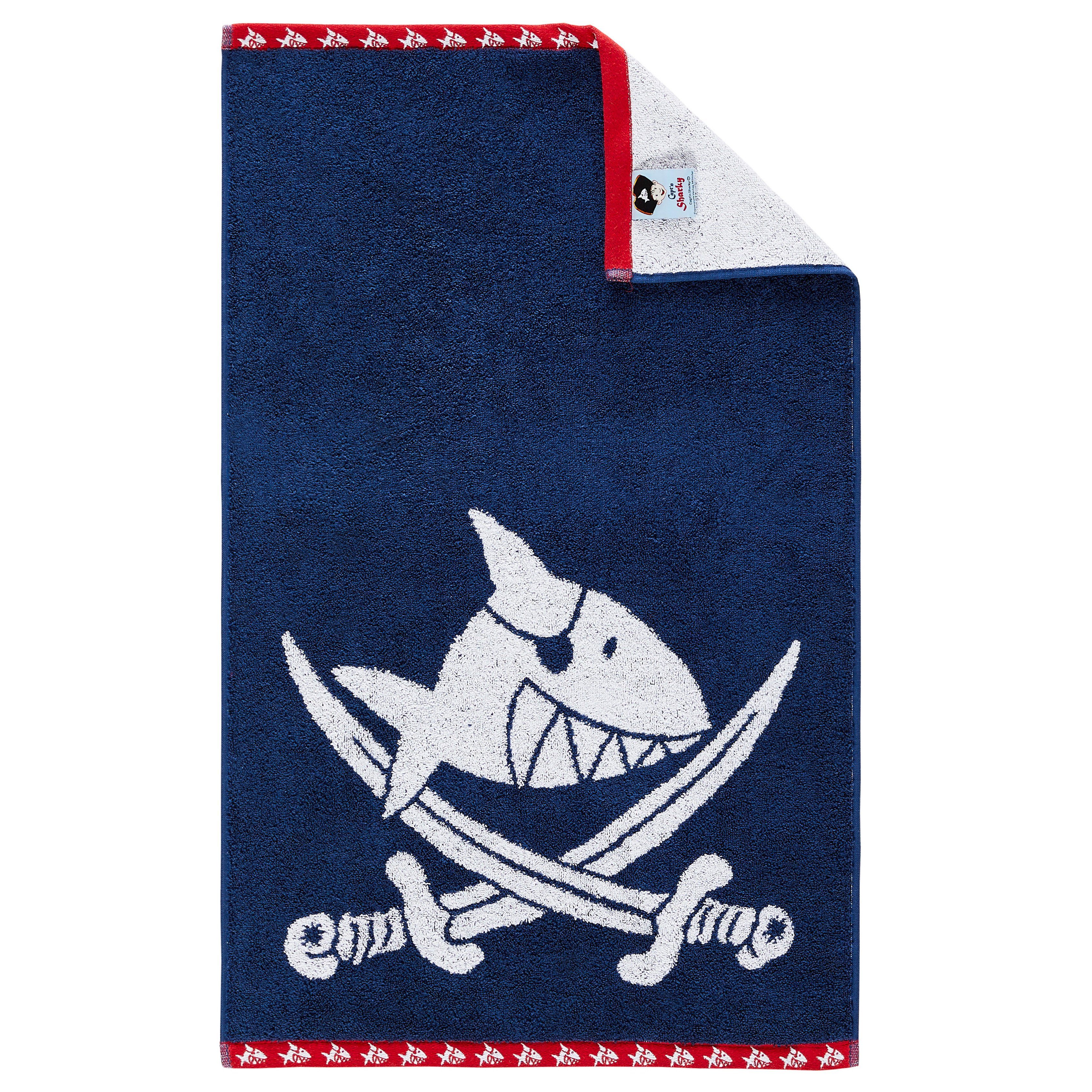 Dyckhoff Handtuch 'Capt'n Sharky' Handtuch 50 x 70 cm Blau