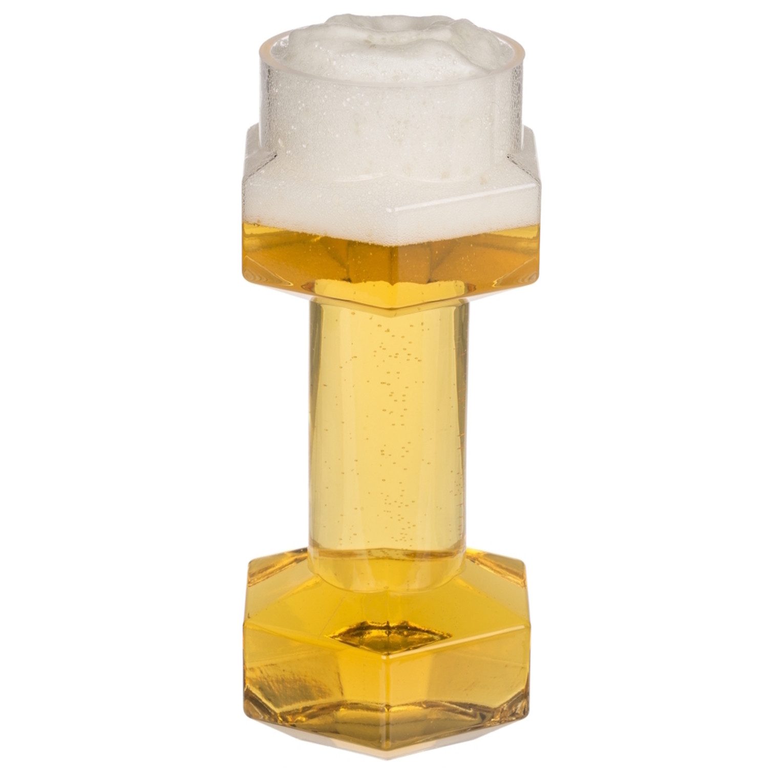 Out of the Blue Bierglas XXL Hantel Bierglas mit ca. 700ml Fassungsvermögen