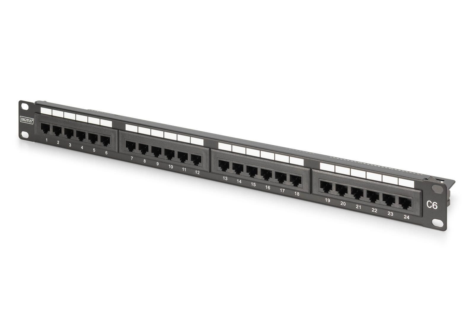 Digitus Netzwerkschrank CAT 6, Klasse E Patch Panel, ungeschirmt