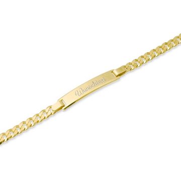 Unique Goldarmband 585er Goldarmband: ID-Armband Gold BIN5010