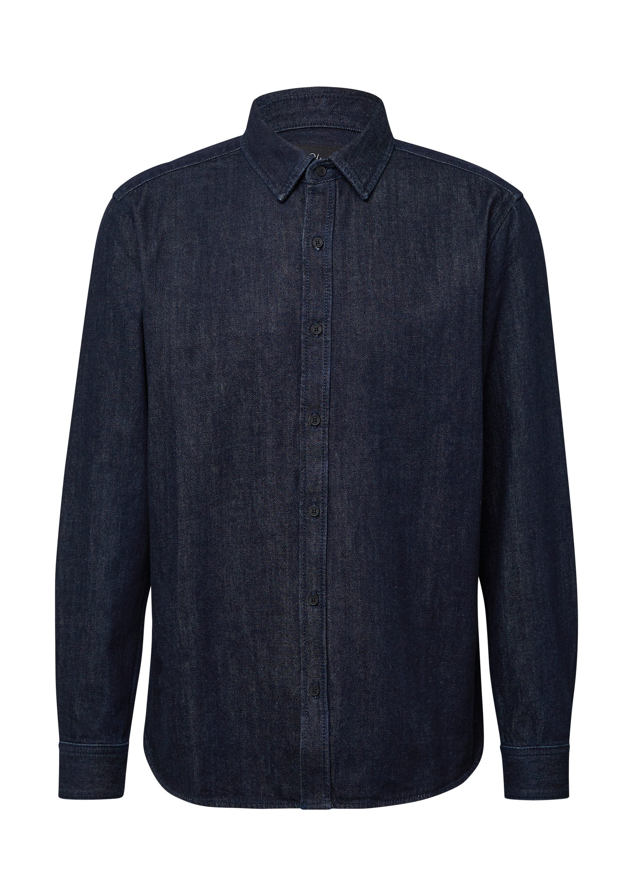 s.Oliver Langarmhemd Hemd Regular Fit: Langärmeliges Jeanshemd mit Kentkragen