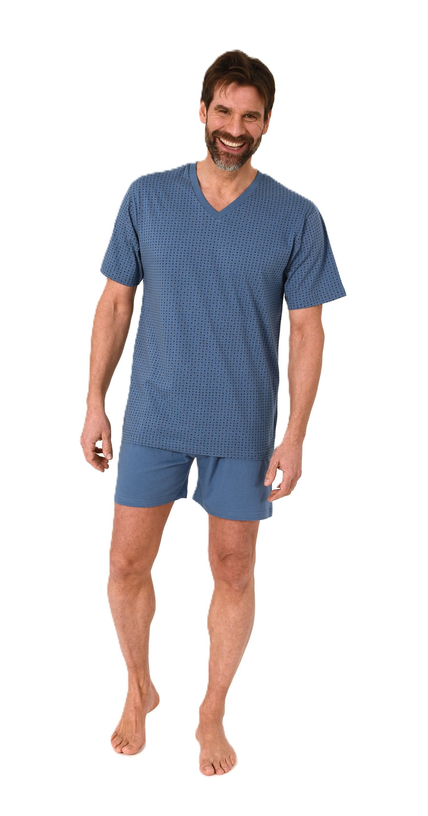 Normann Pyjama Normann Herren kurzarm Schlafanzug günstig online kaufen