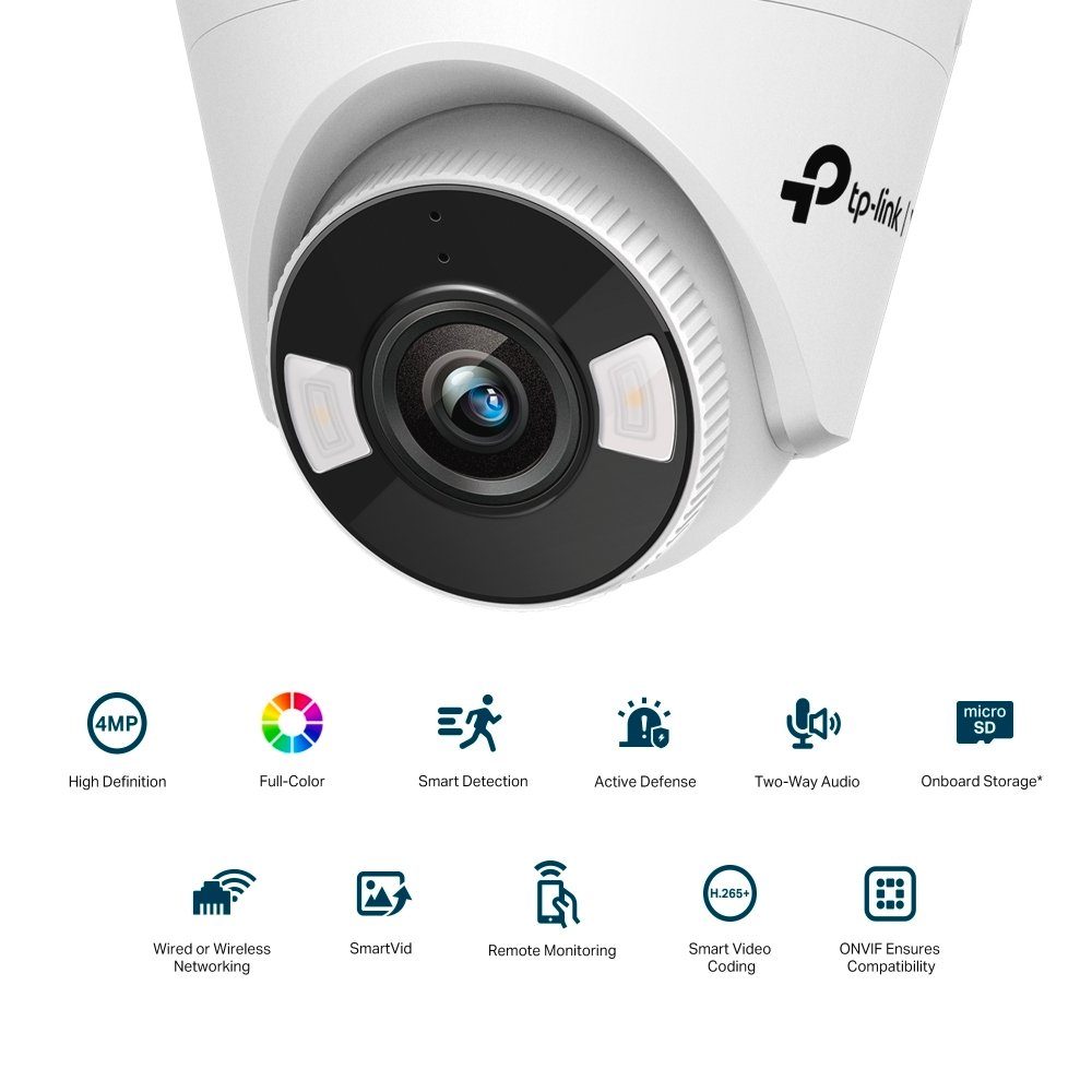 TP-Link VIGI C440(4mm) IP (Innenbereich, Netzwerkkamera Überwachungskamera 4MP 1-tlg)