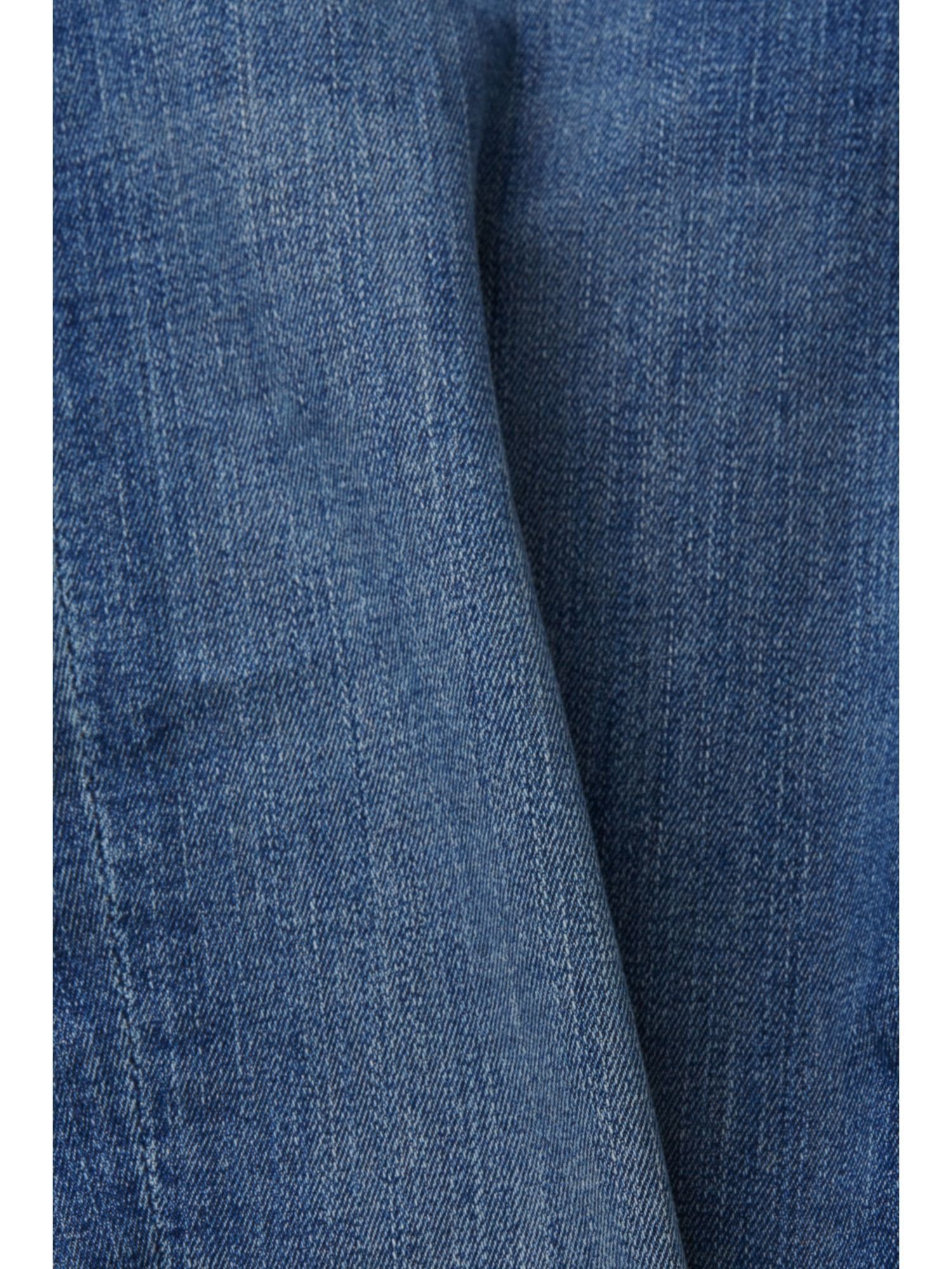 BLUE Esprit WASHED MEDIUM Mid-Rise-Jeggings Skinny-fit-Jeans