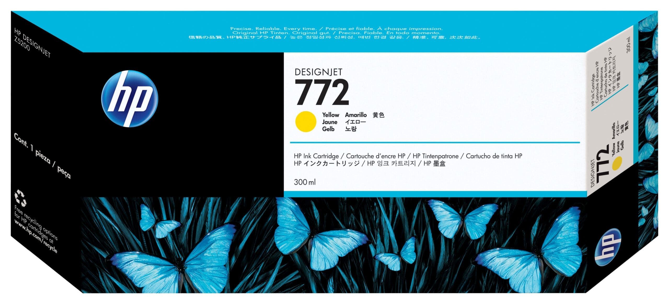 HP HP Tintenpatrone Nr. 772 Gelb 300ml Tintenpatrone