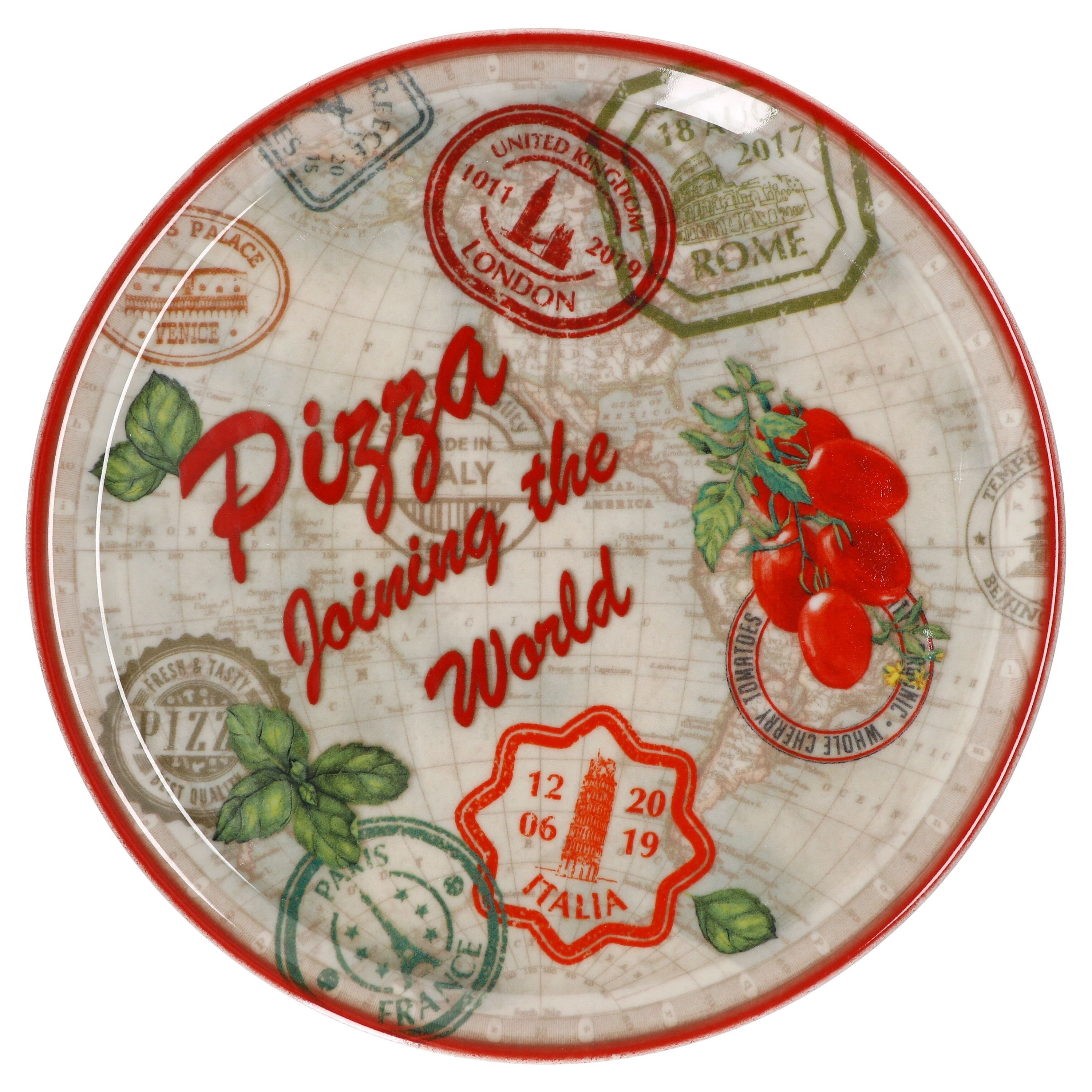 Set Rom 04018#ZCHAR MamboCat Pizzateller Pizzateller - - Charme Red 33cm - rot 4er