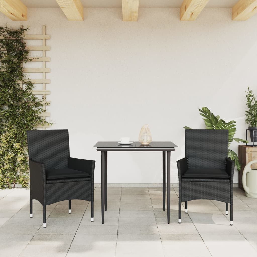 vidaXL Gartenstuhl Gartenstühle mit Kissen 2 günstig online kaufen