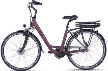 LLobe E-Bike Metropolitan JOY rot 13 Ah, 3 Gang, Nabenschaltung, Frontmotor, 468 Wh Akku