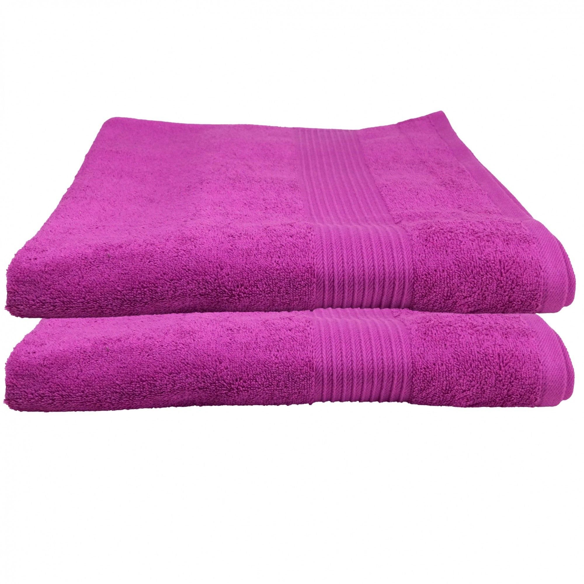 Julie Julsen Badetuch cm, (2-St) x 2-Badetuch-Pink-Badetuch 100 150 Baumwolle